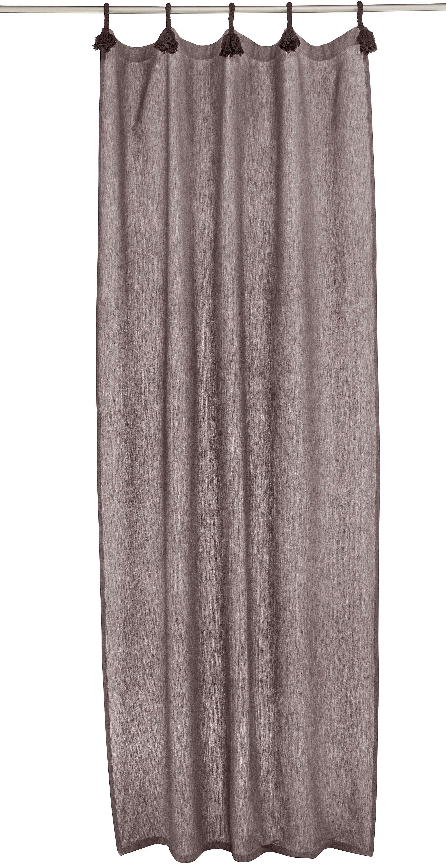 LeGer Home by Lena Gercke Gardine Jada (1 St), Schlaufen, blickdicht, Baumw günstig online kaufen