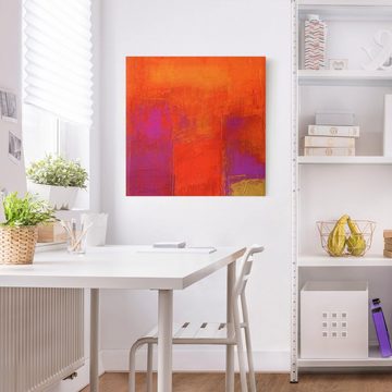 Bilderdepot24 Leinwandbild Kunstdruck Abstrakt Modern Magenta Energy rot Bild auf Leinwand XXL, Bild auf Leinwand; Leinwanddruck in vielen Größen