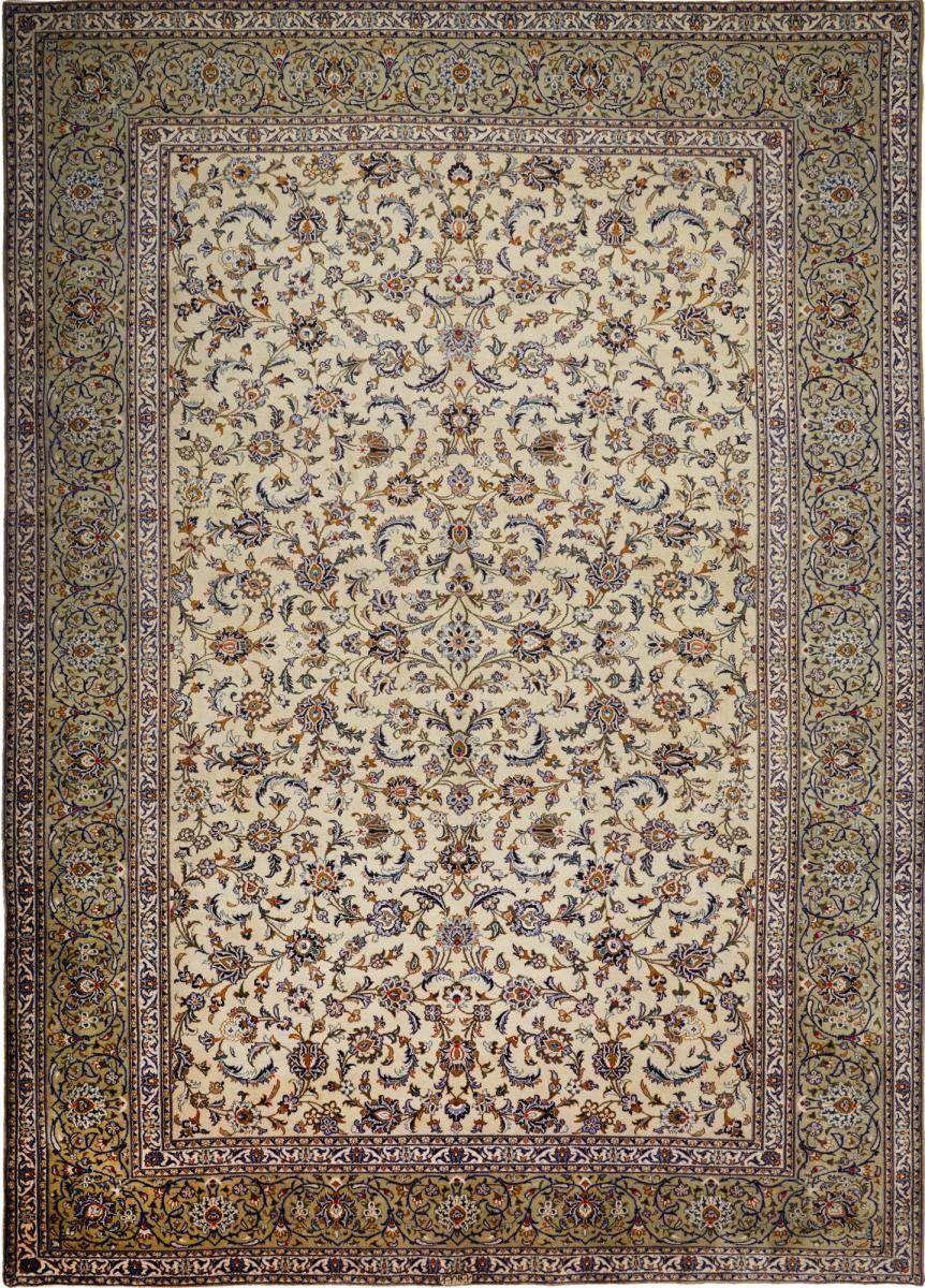 Orientteppich Keshan 286x406 Handgeknüpfter Orientteppich / Perserteppich, Nain Trading, rechteckig, Höhe: 12 mm