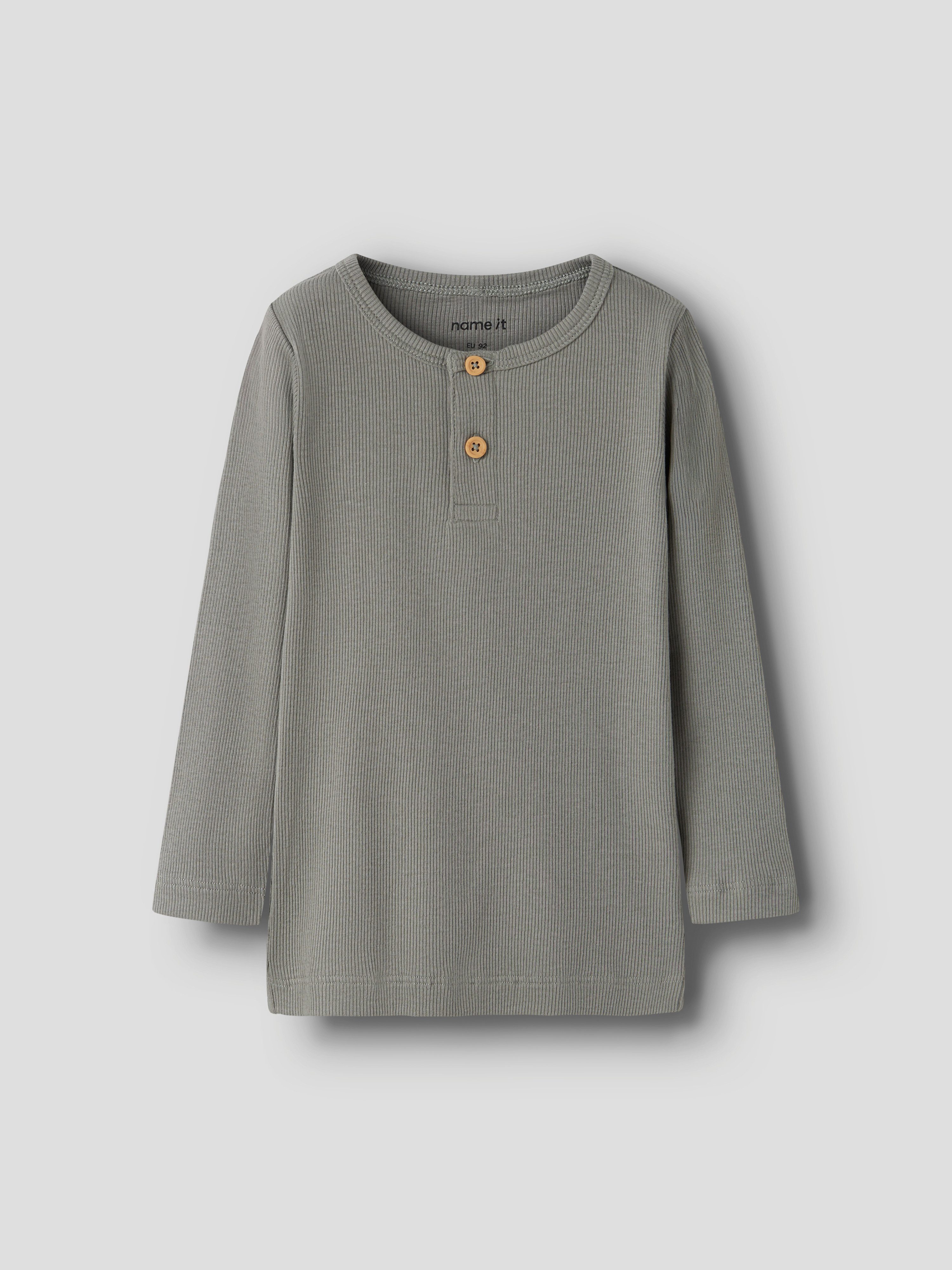 Name It Langarmshirt NMMKAB LS TOP NOOS Im Henley-Stil - mit kurzer Knopfleise, normal geschnitten – Bild 3 von 5