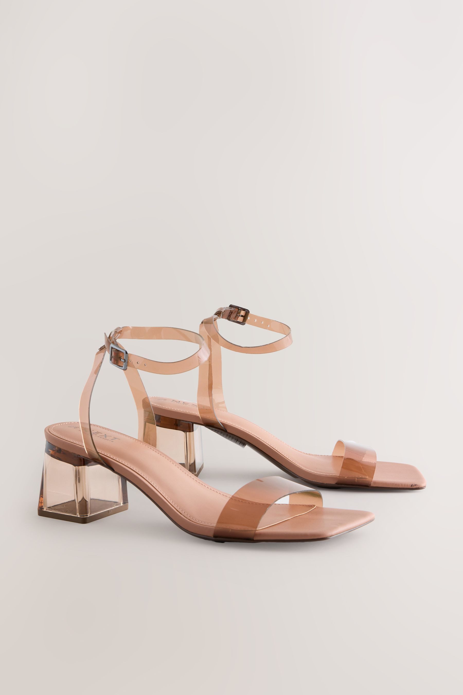 Next Forever Comfort® Vinyl-Sandalen mit Blockabsatz günstig online kaufen