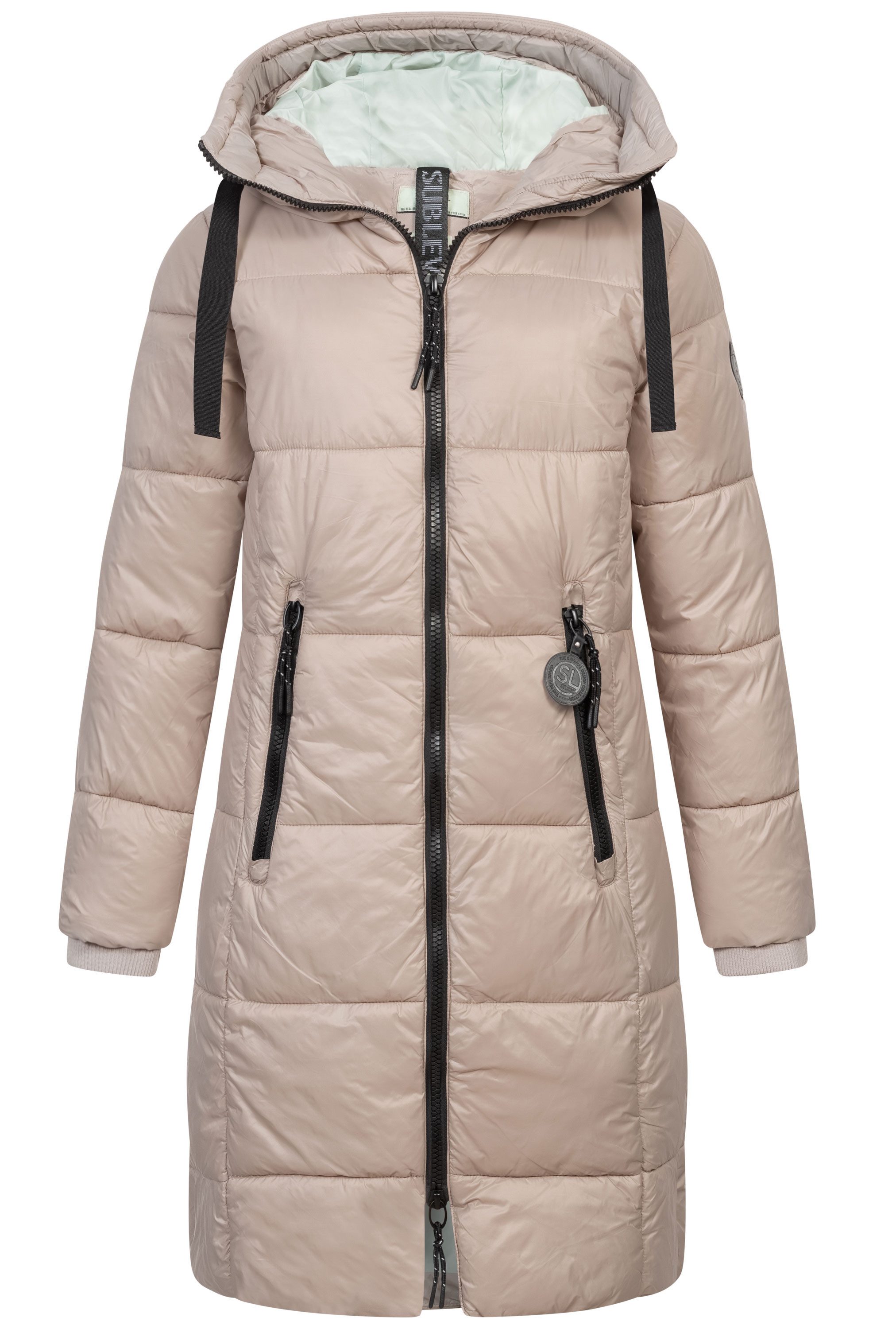 SUBLEVEL Steppjacke Damen Mantel mit Kapuze günstig online kaufen