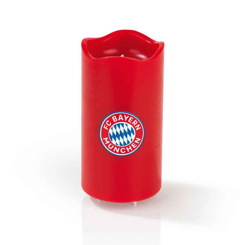 FC Bayern München Stumpenkerze, LED Echtwachskerze