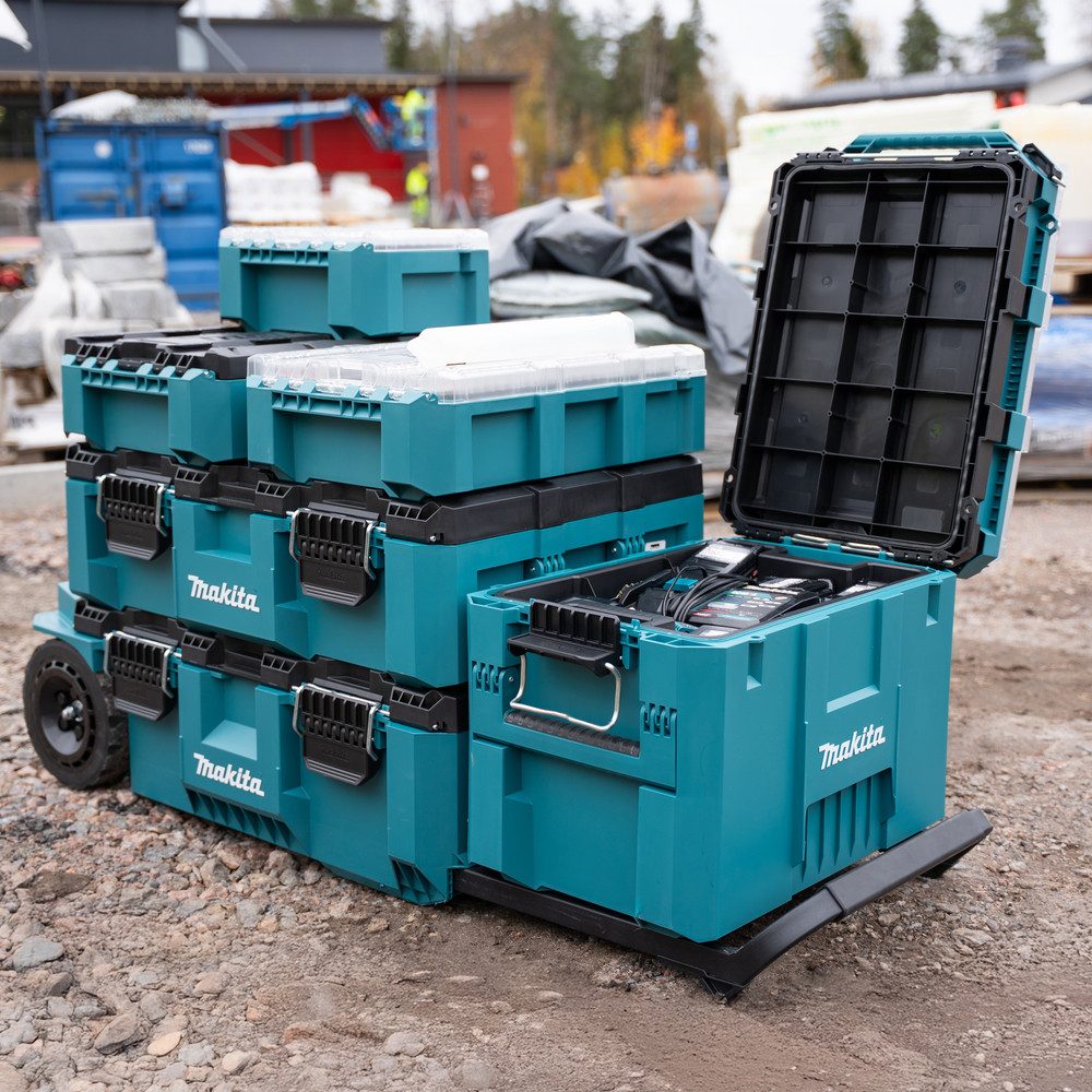 Makita Werkzeugbox MAKTRAK Erweiterung XL »P-91023« max. 45 kg, 58,49L, Effizientes Be- und Entladen mit dem MAKTRAK Koffer Sortiment
