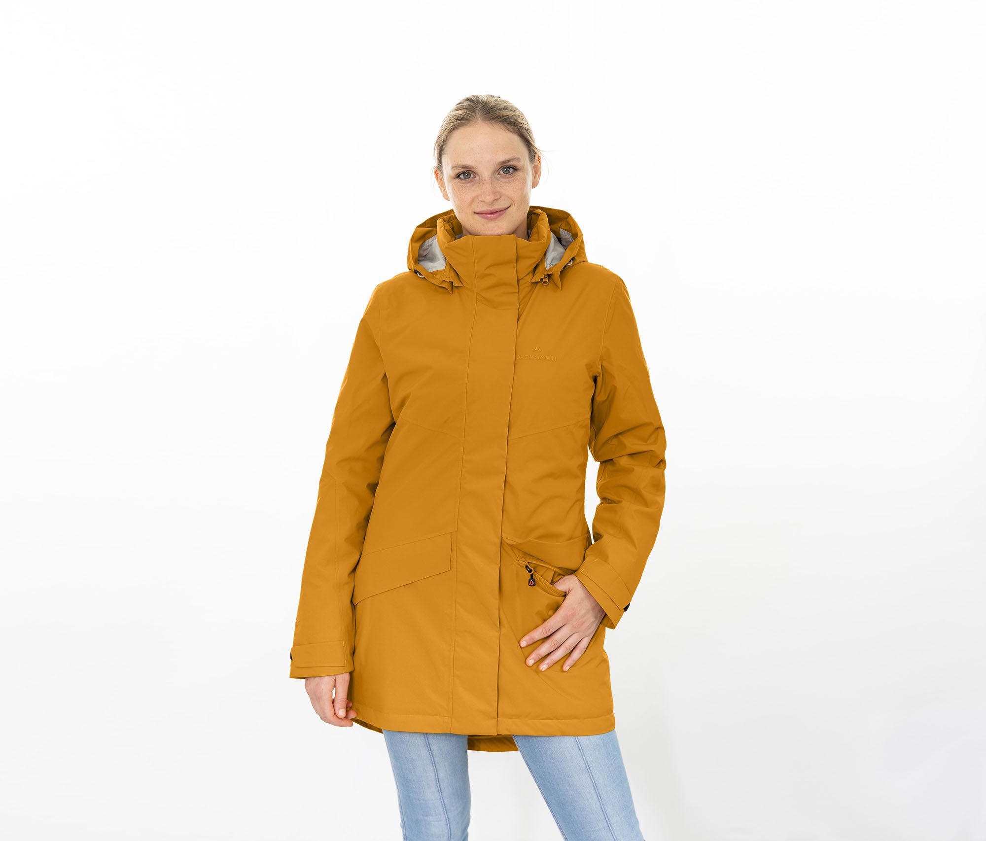 Bergson Winterjacke TUUSULA Damen Winterparka, warm wattiert, 20000 mm Wassersäule, Normalgrößen