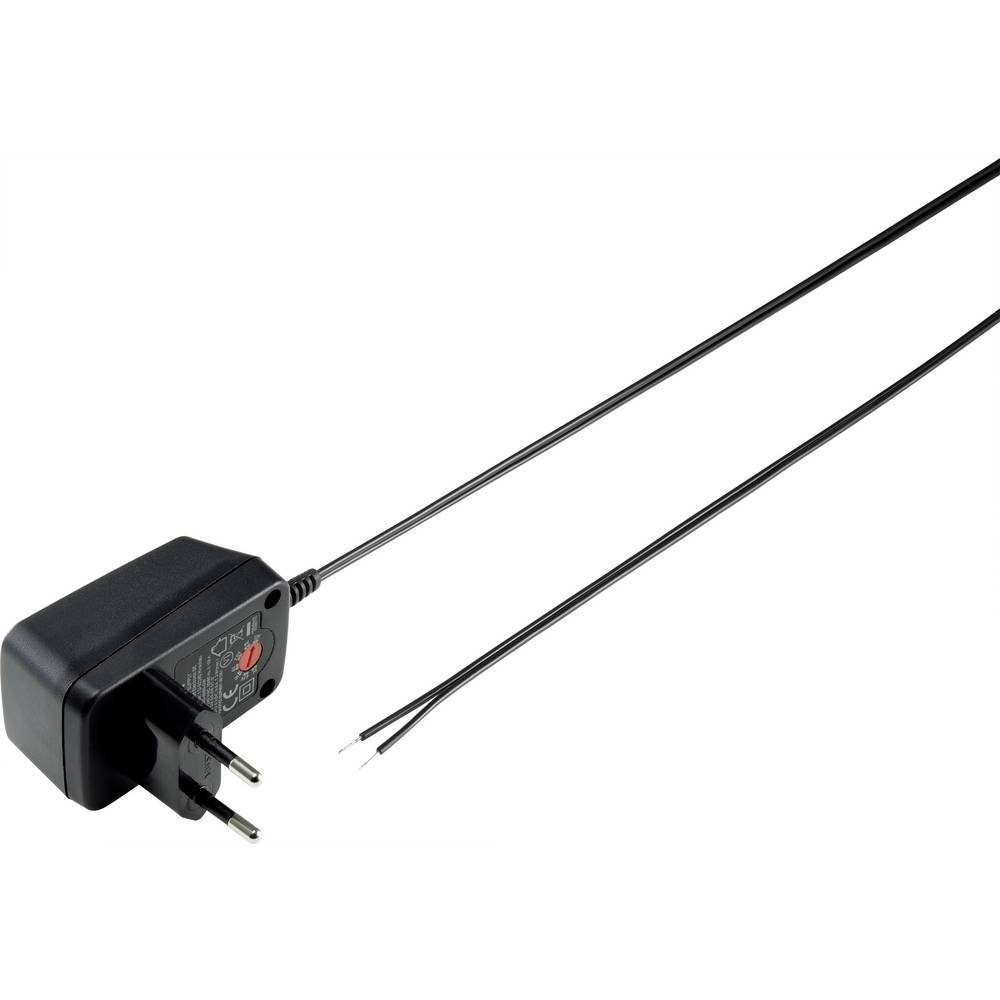 VOLTCRAFT Sng-600N-Ow Steckernetzteil VC-11258675 Steckernetzteil (Ausgangsspannung regelbar, offene Kabelenden)