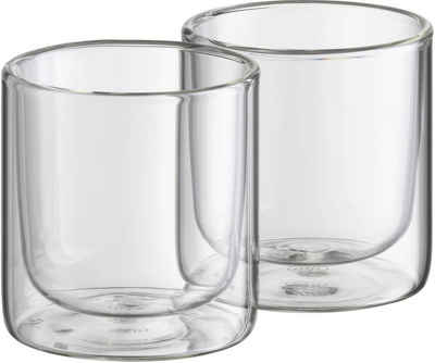 Alfi Gläser-Set GLASMOTION, Borosilikatglas, 190 ml, handgefertigt, mundgeblasen, 2-teilig