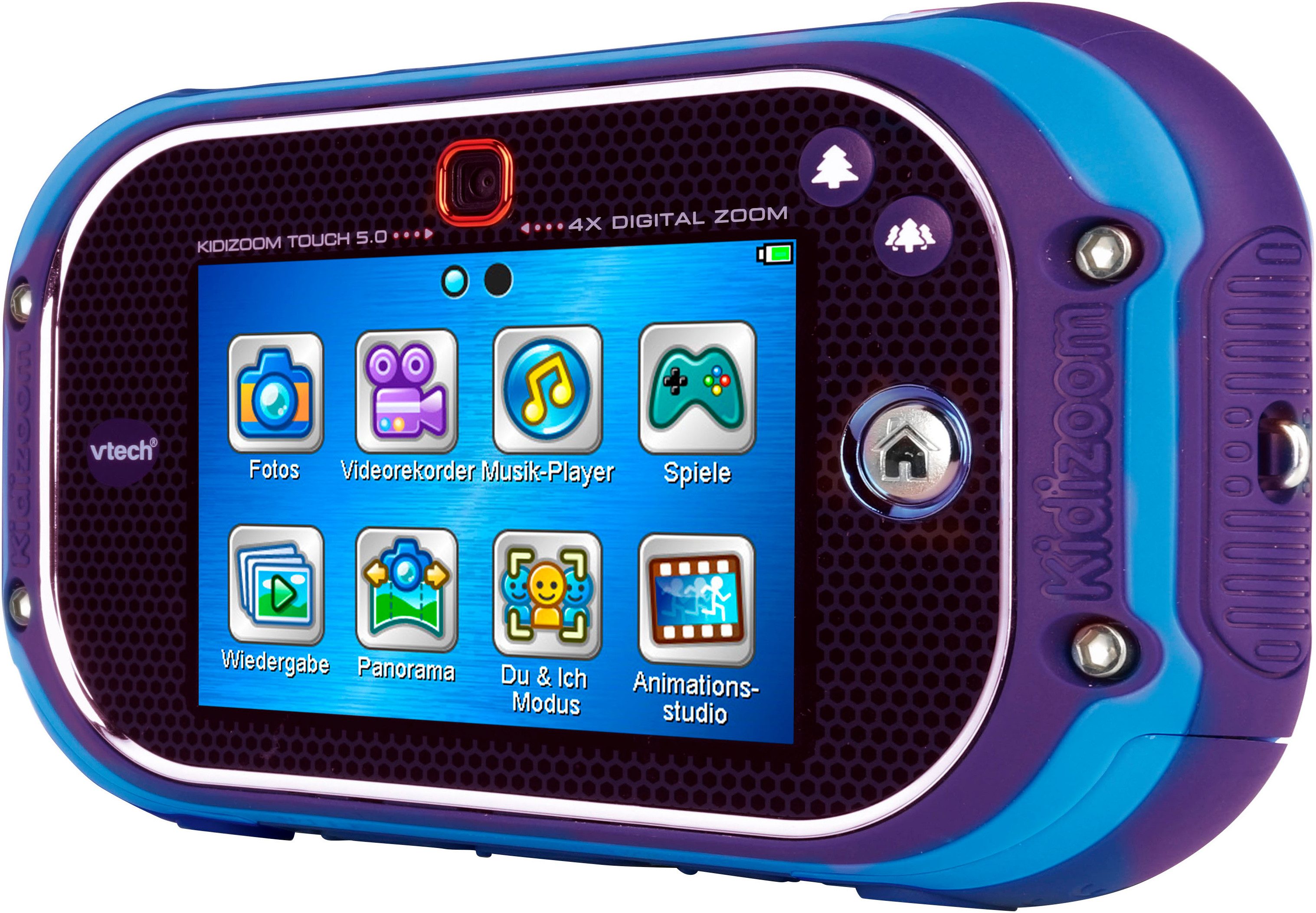 Vtech® Kidizoom Touch 5.0, blau Kinderkamera (5 MP, mit Musik)