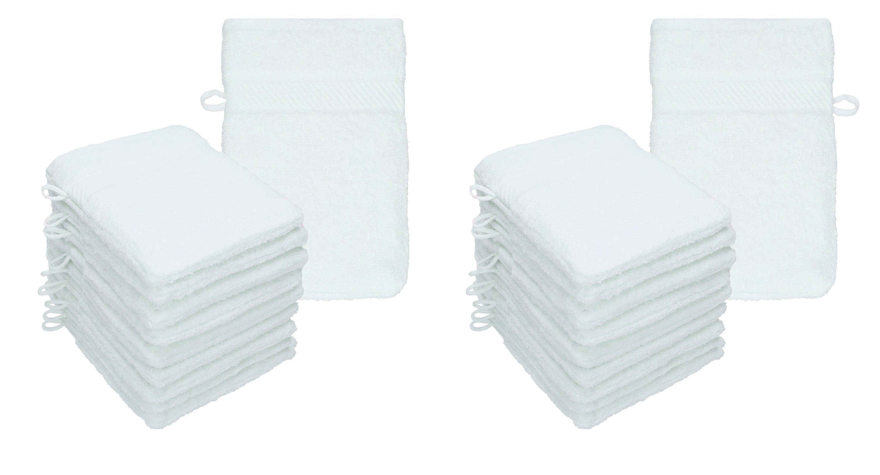 Betz Waschhandschuh 20 Stück Palermo Größe 16x21 cm Farbe weiß