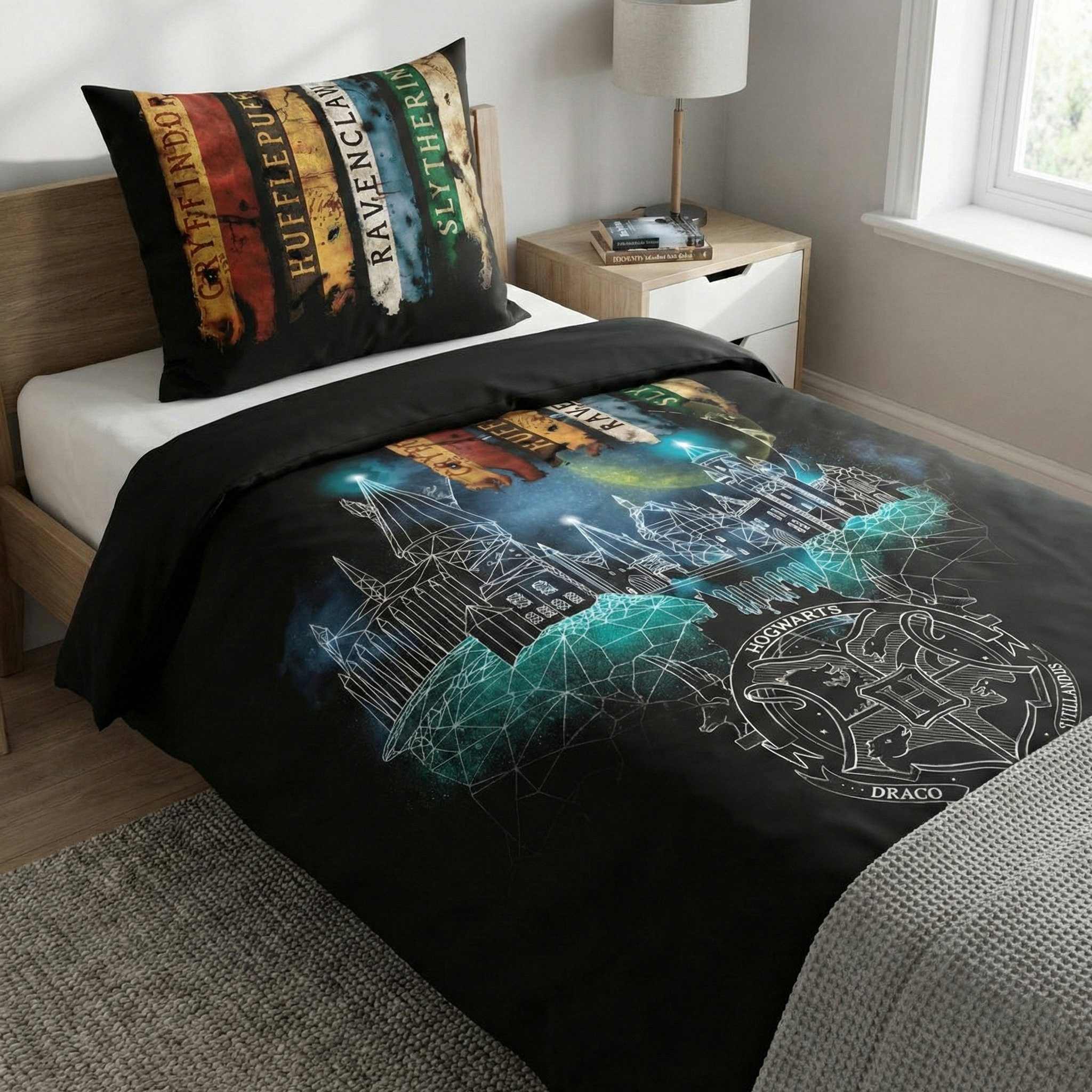 Harry Potter Bettwäsche Harry Potter Hogwarts Kinderbettwäsche, Mikrofaser, günstig online kaufen