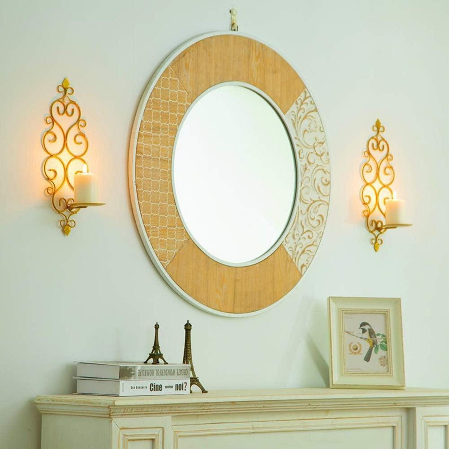 LuxusKollektion Wandkerzenhalter Wandkerzenhalter Wandleuchter Kerzenständer Metall 2er Set, Teelichter