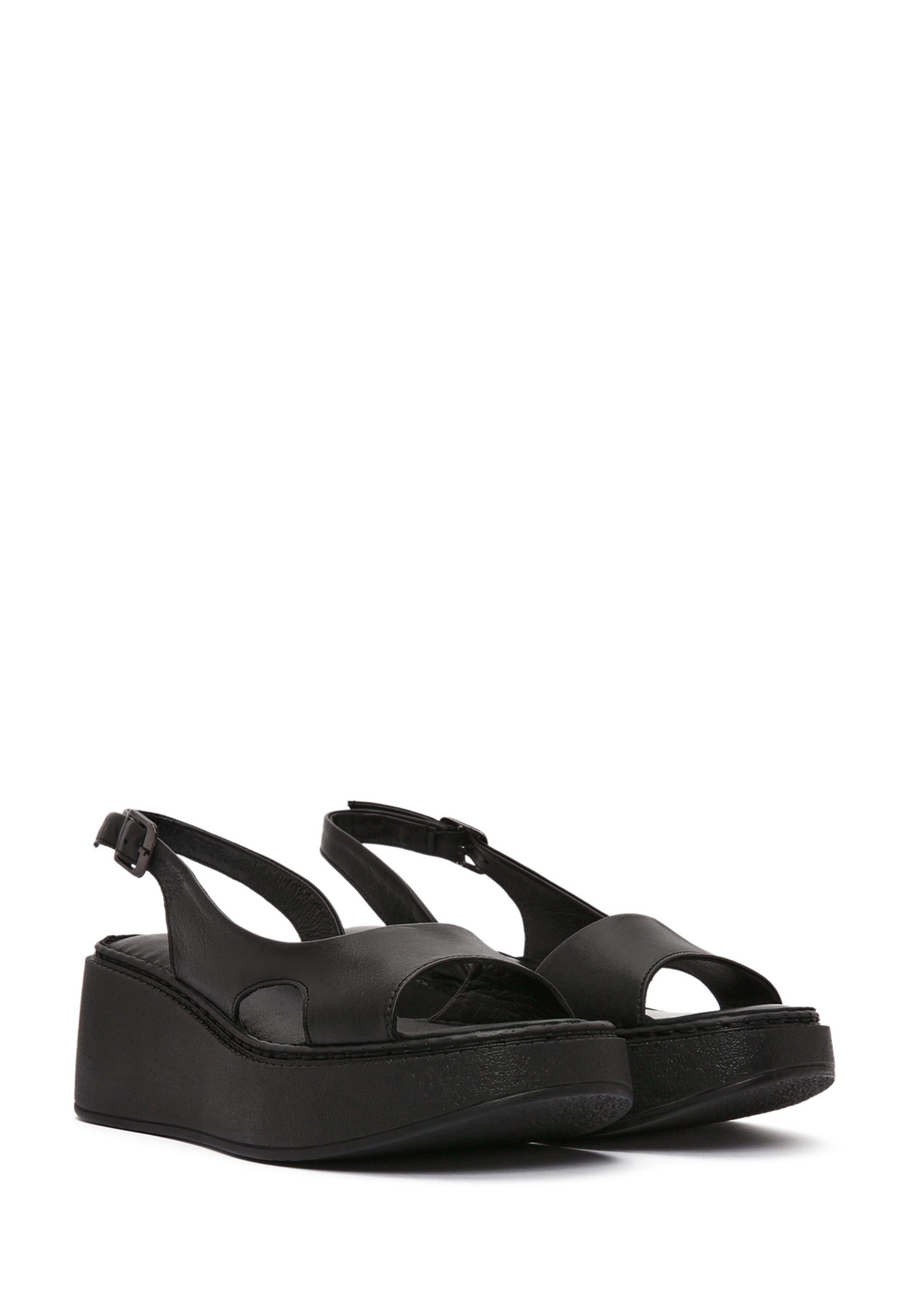 Derimod Leder-Plateausandalen Sandale günstig online kaufen