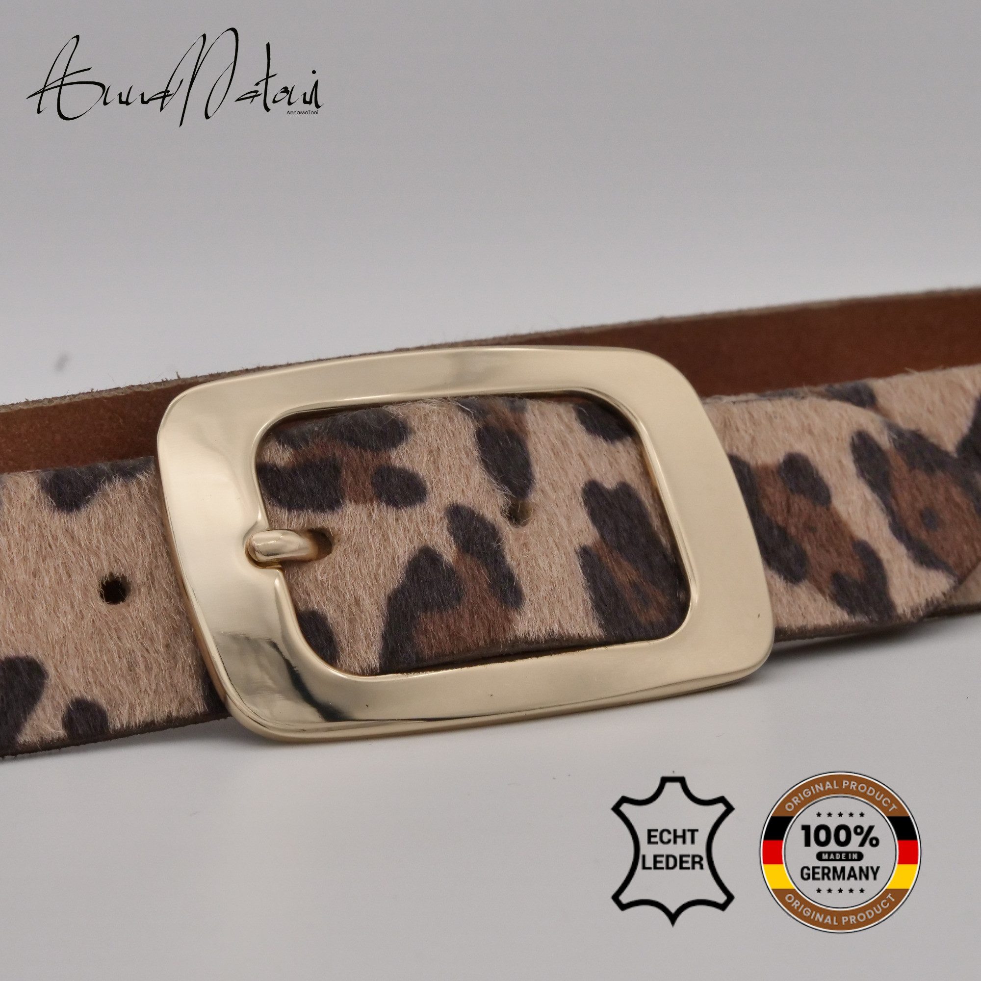 AnnaMatoni Ledergürtel AnnaMatoni Damen Ledergürtel in hochwertigem Kunstfe günstig online kaufen