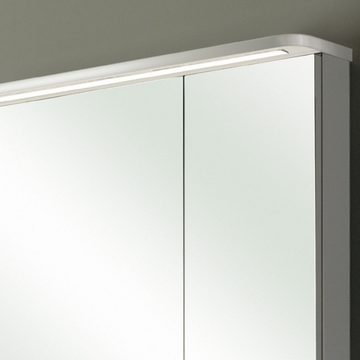 Lomadox Waschtisch-Set FES-4005-66, (Spar-Set, 0-St), weiß mit beleuchtetem Mineralgussbecken - 92/200/49,6cm