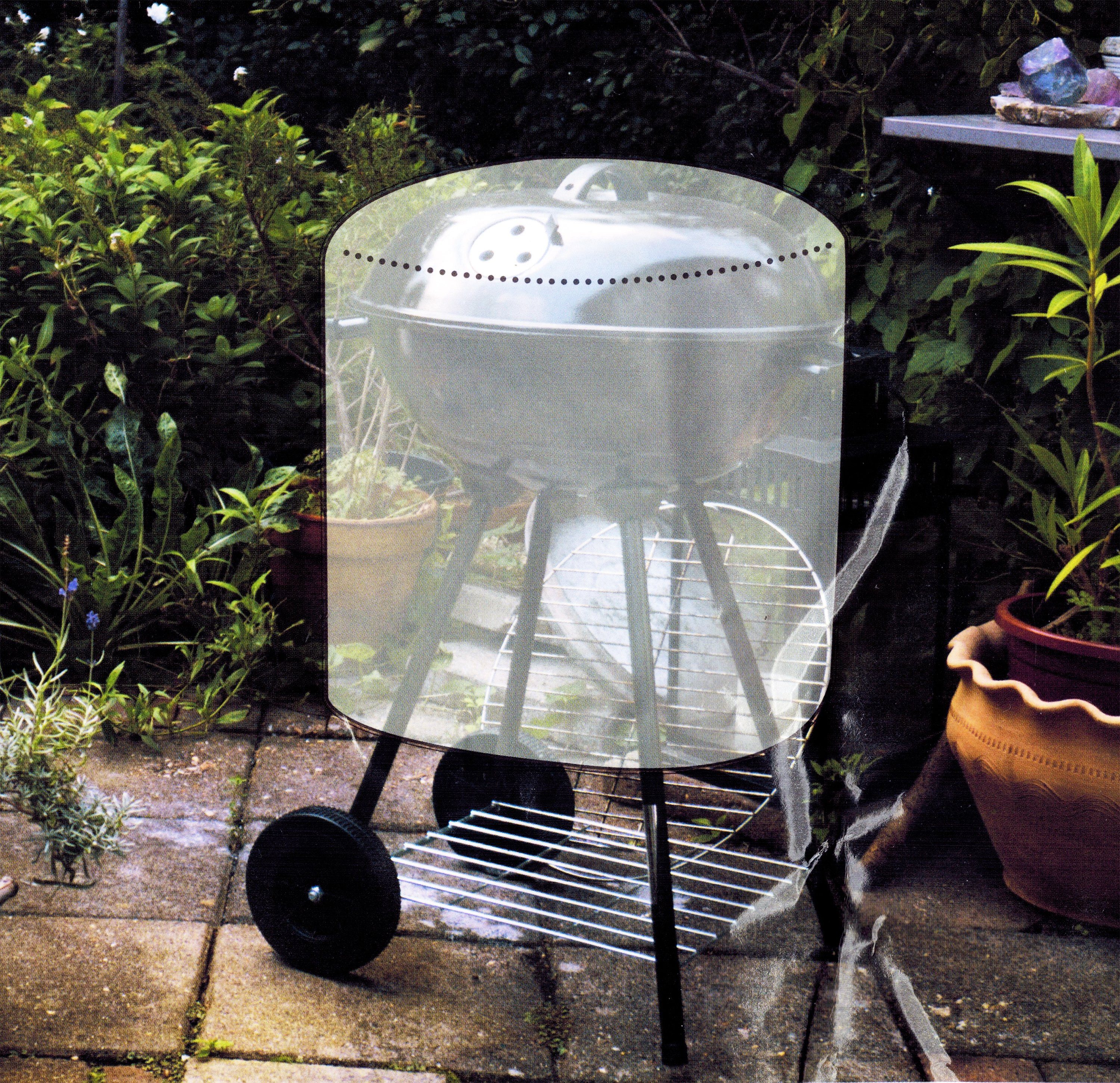 Kinzo Grillabdeckhaube GRILLABDECKUNG 70x80cm Rund Grün Grillschutzhülle Kugelgrill 0, Abdeckung Abdeckhaube Schutzhülle Abdeckplane Grill Haube