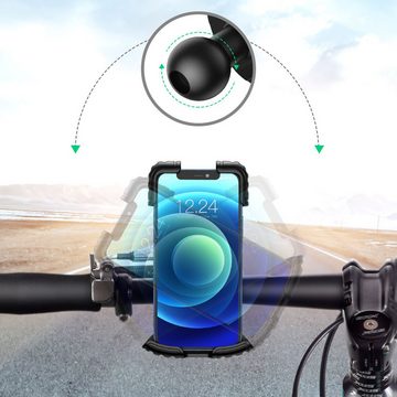 UGREEN Universal Handyhalter für Fahrrad Motorrad Lenker LP494 schwarz Smartphone-Halterung