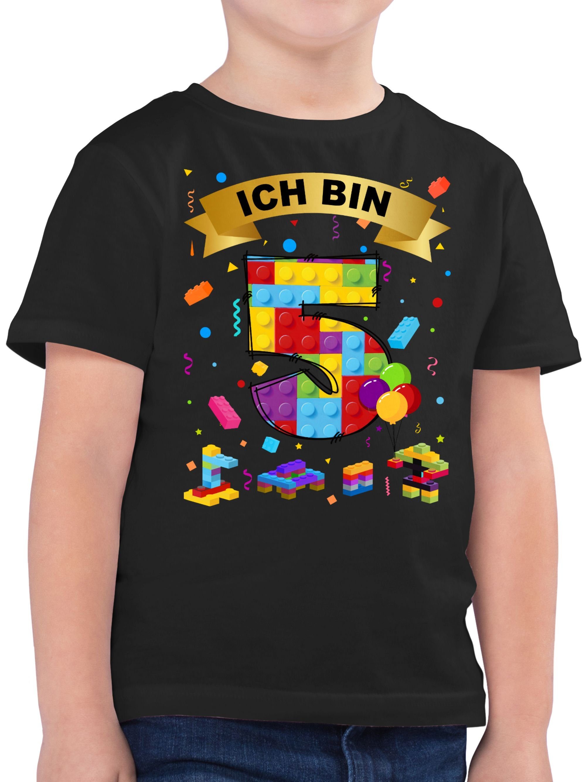 T-Shirt Ich bin 5 Bausteine