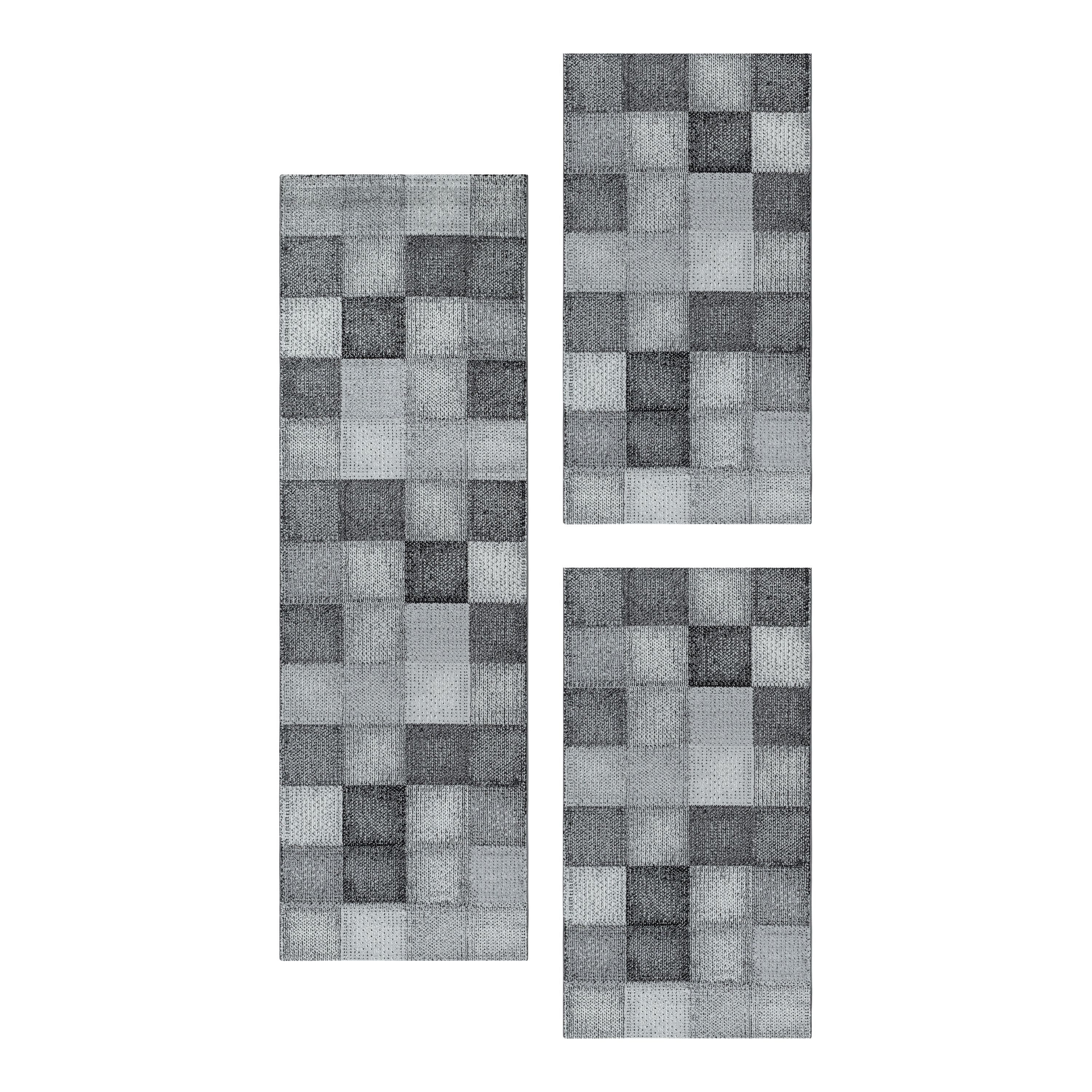 SIMPEX24 Kurzflor-Bettumrandung Kariert Design, Höhe 8 günstig online kaufen