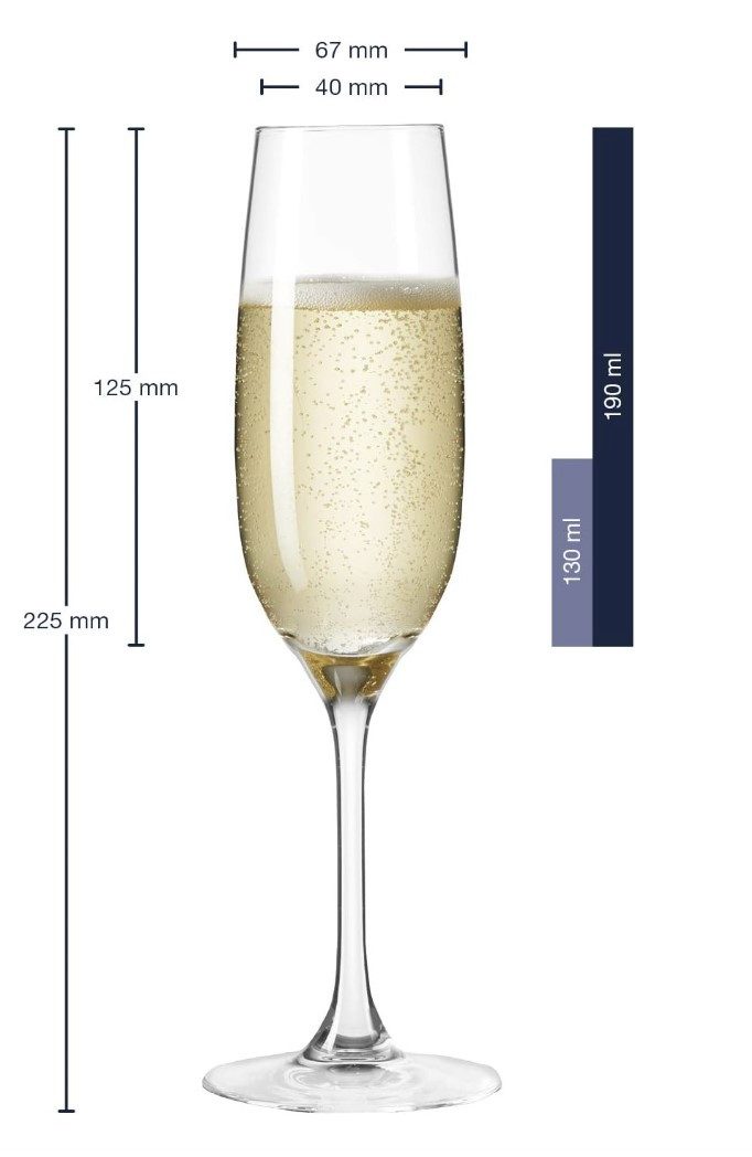 LEONARDO Sektglas, Kristallglas, Spülmaschinenfest