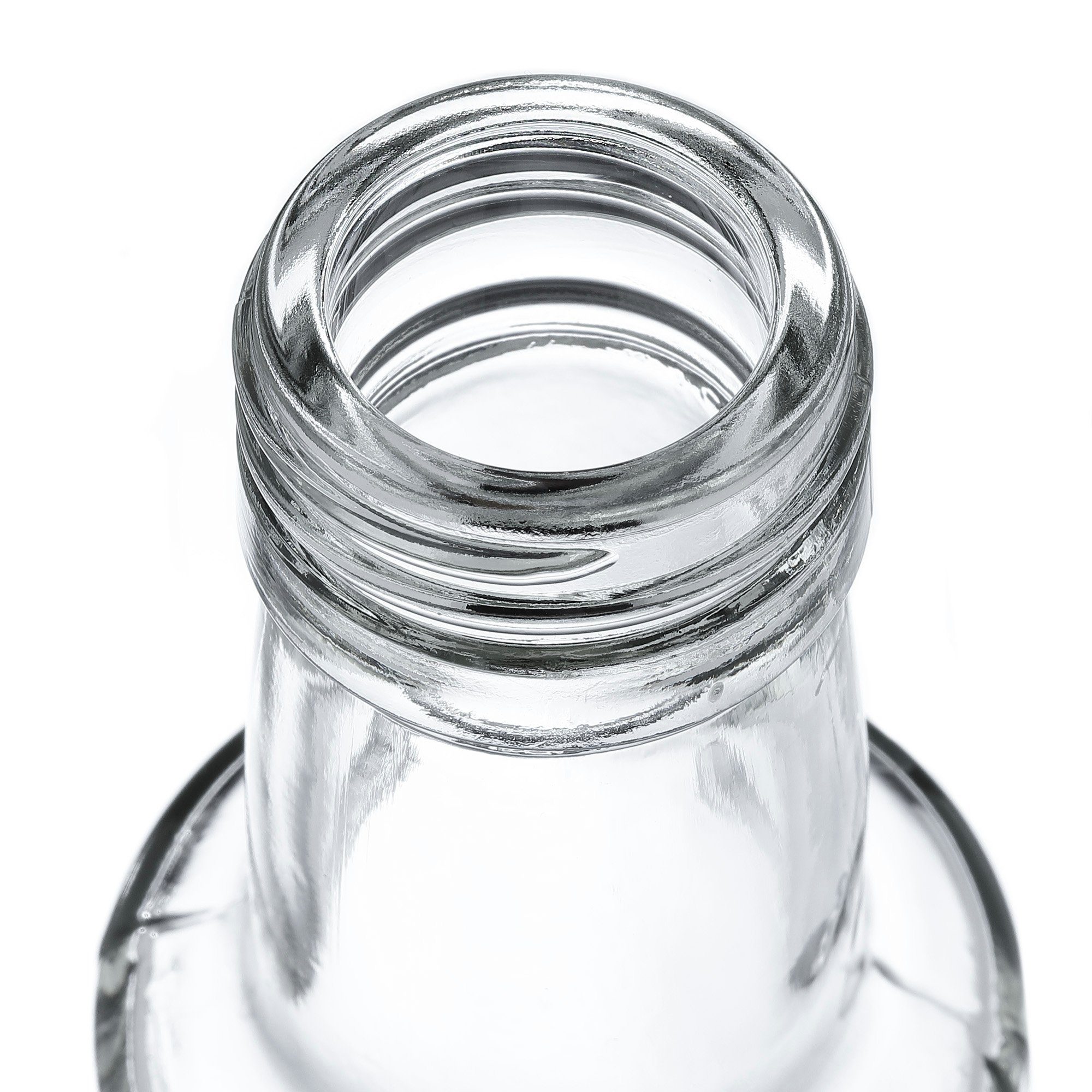 Glas Vorratsglas Schraubverschluss MamboCat silber + 12er Set Glasflasche Dorica Goldrand, ml 250