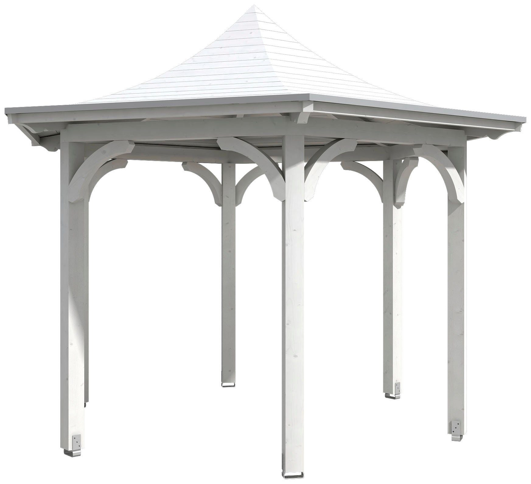 Skanholz Holzpavillon Versailles, BxTxH: 418x360x332 cm, inkl. Aufschraubstutzen