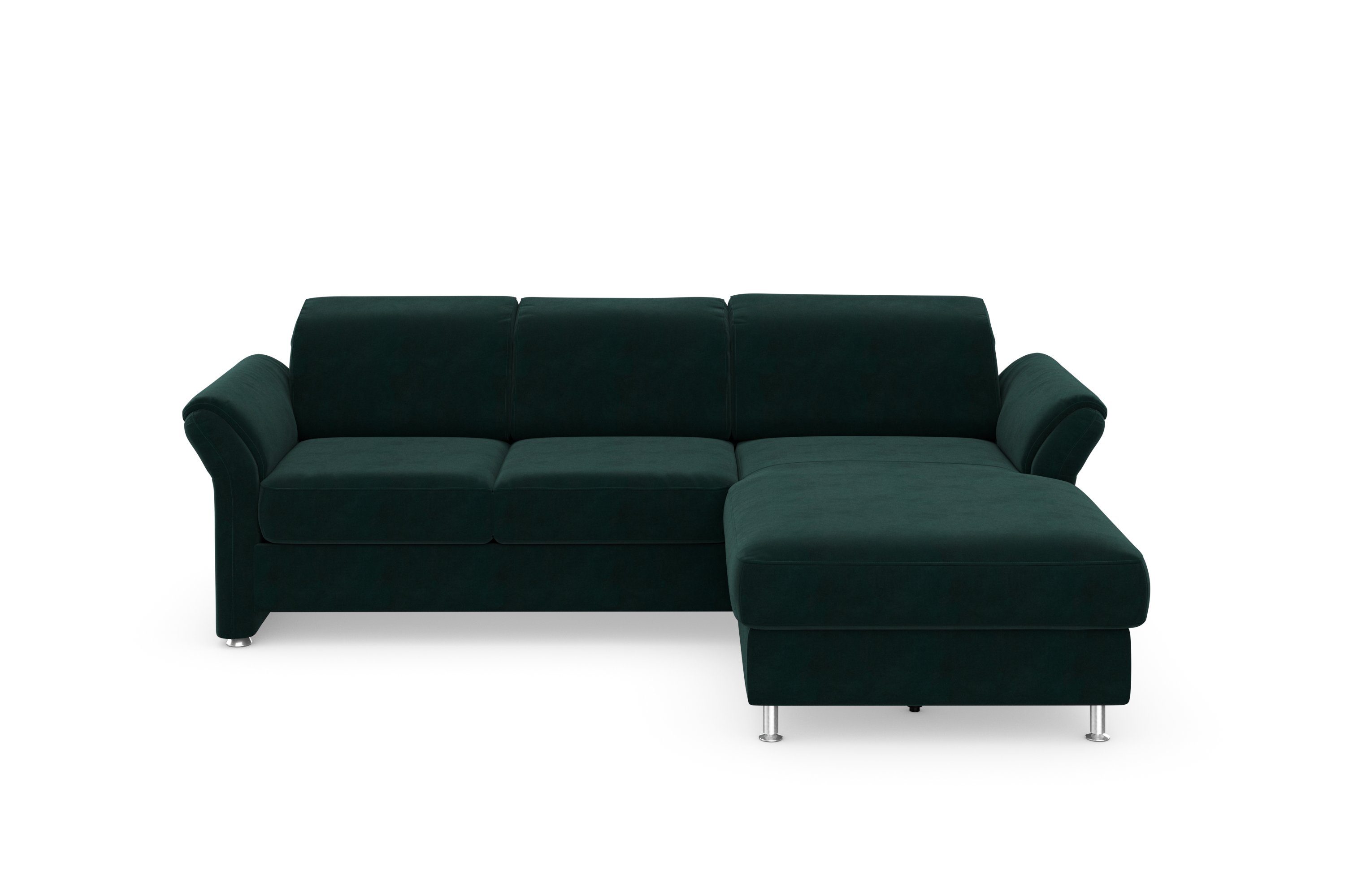 Ecksofa Bettkasten Apulia, und und wahlweise Armteilverstellung Bettfunktion, sit&more Kopf-