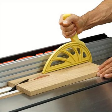 RefinedFlare Tischkreissäge Igel-Schubblock für Tischkreissägen, Schiebeblock mit versetztem Griff, Fräsen und Abrichtmaschinen
