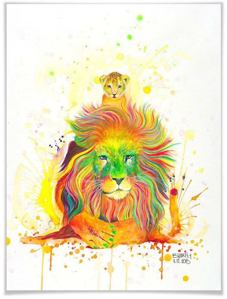 Wall-Art Poster A Kings Wandbild, (1 Pride, St), Bild, Schriftzug Poster, Wandposter