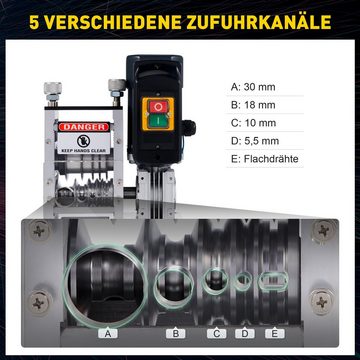 CREWORKS Abisolierzange, Set 1-tlg., Kabelschälmaschine Abisoliermaschine ø1,5-30mm