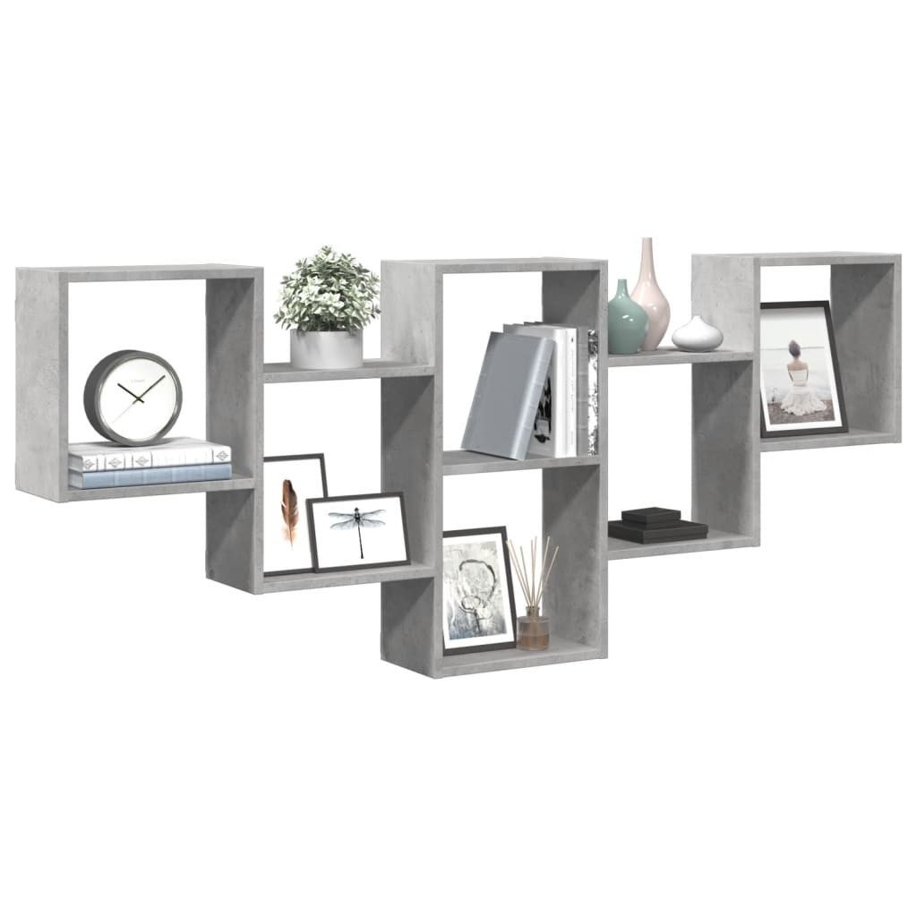 vidaXL Regal Wandregal Betongrau 159x18x66 cm günstig online kaufen