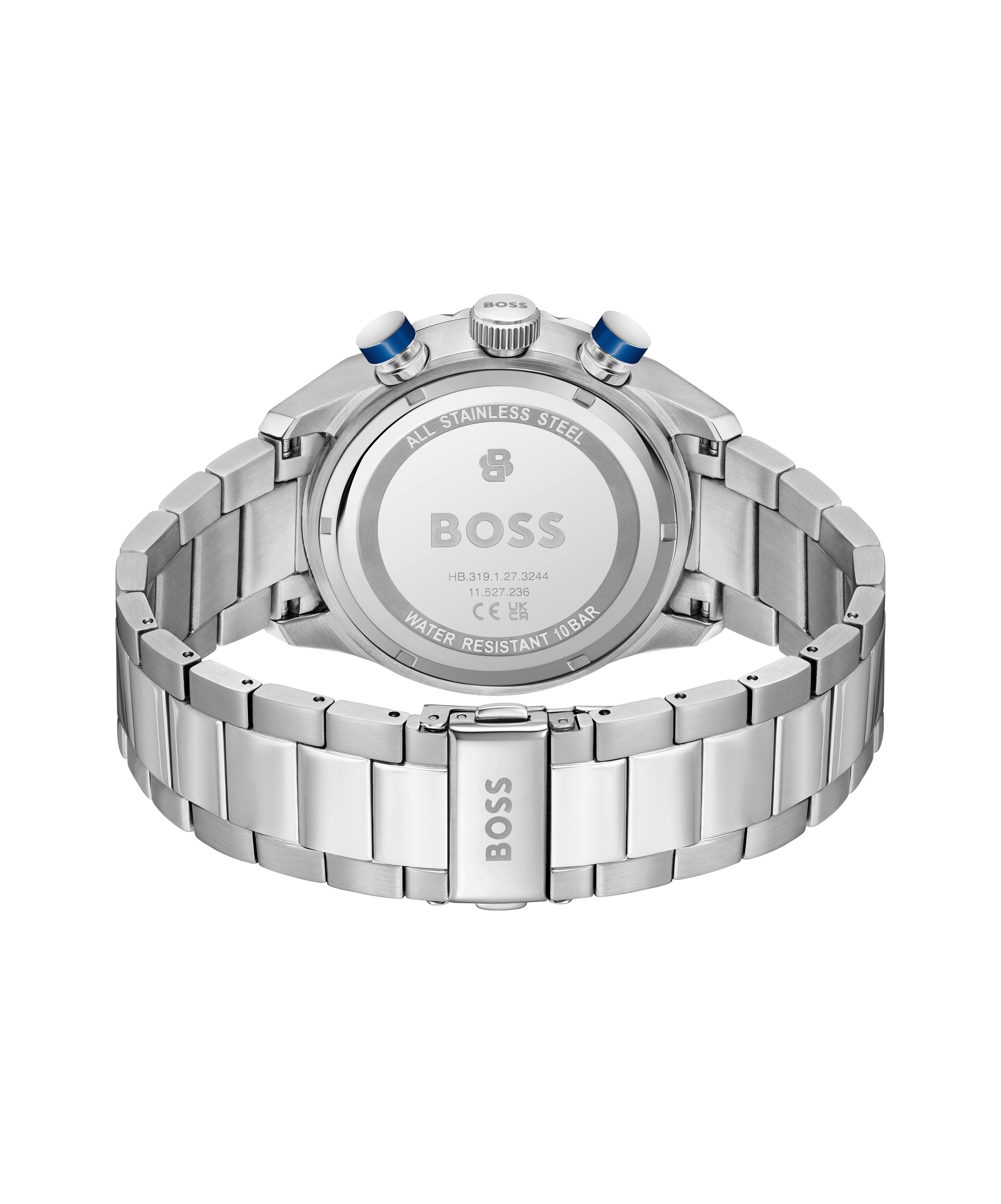 BOSS Chronograph BOSS CHRONOMATIX 1514338, Quarzuhr, Armbanduhr, Herrenuhr, Edelstahlarmband, analog, Tag