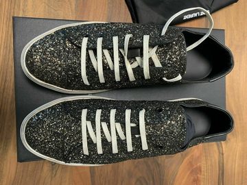 YVES SAINT LAURENT SAINT LAURENT YSL BEDFORD GLITTER SNEAKERS TURNSCHUHE SHOES SCHUHE TRA Sneaker