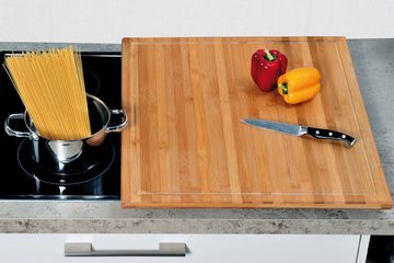 KESPER for kitchen & home Schneidebrett, Bambus, Gr. 56 x 50 cm