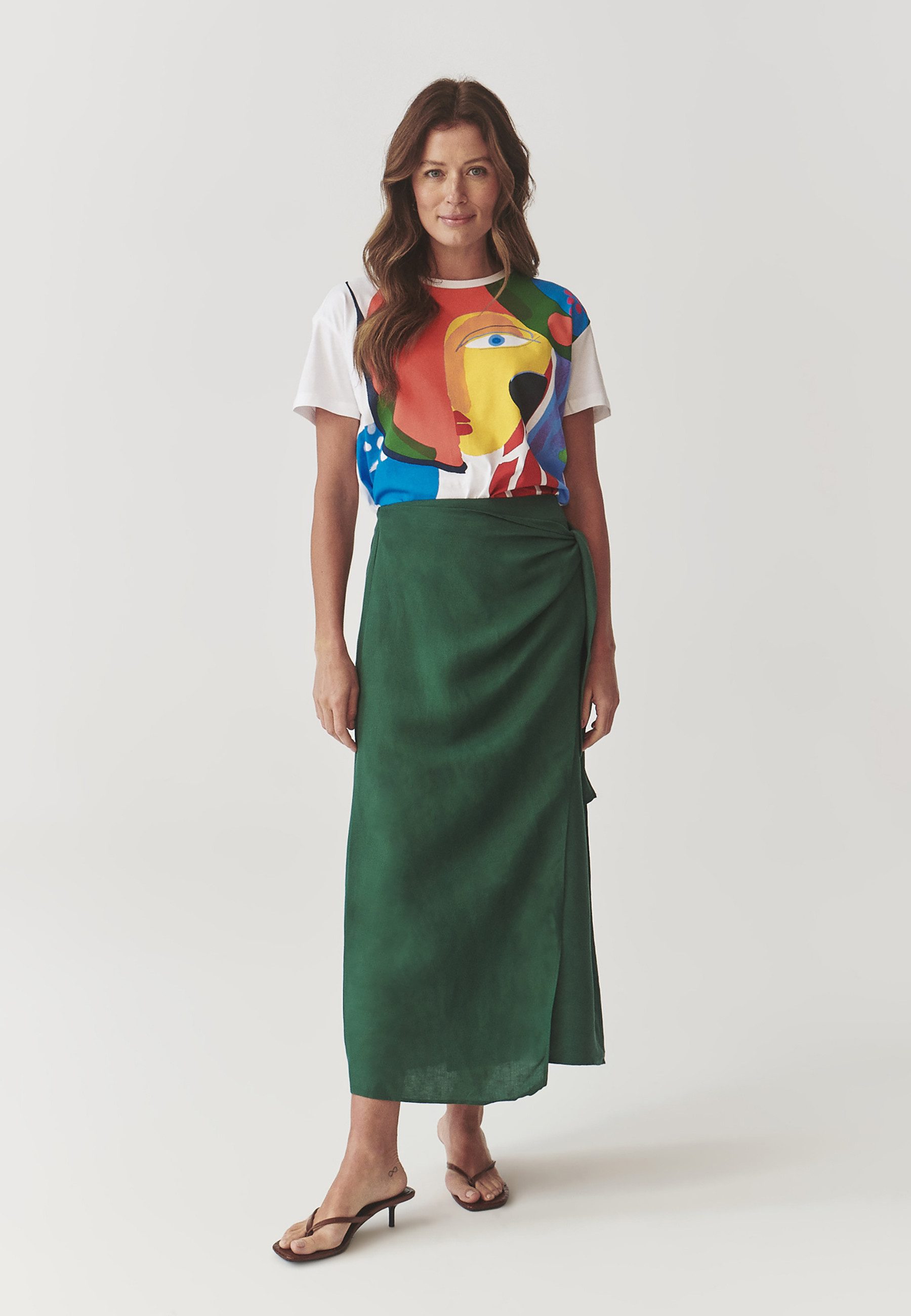 TATUUM Midirock Midi-Wickelrock Für Damen - Rita 1