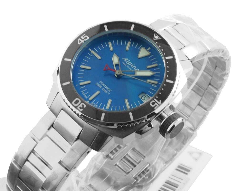 Alpina Watches 30 Damen AL-240MPN2VC6B Schweizer DIVER Uhr COMTESSE Neu, ATM 30 ATM Uhr