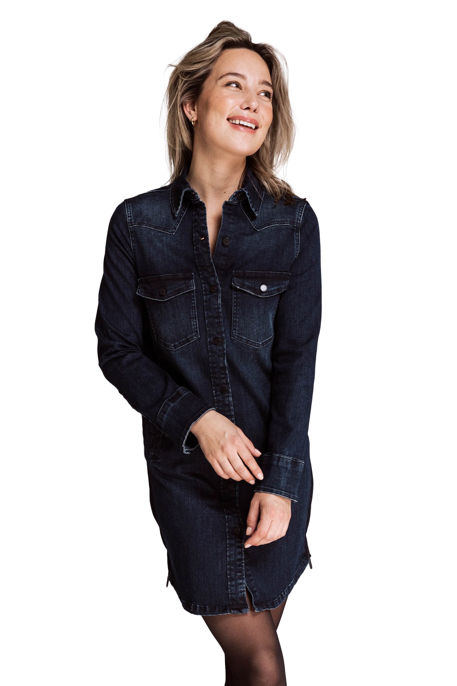 Zhrill Shirtkleid ZHTYRANA Dress DARK BLUE günstig online kaufen