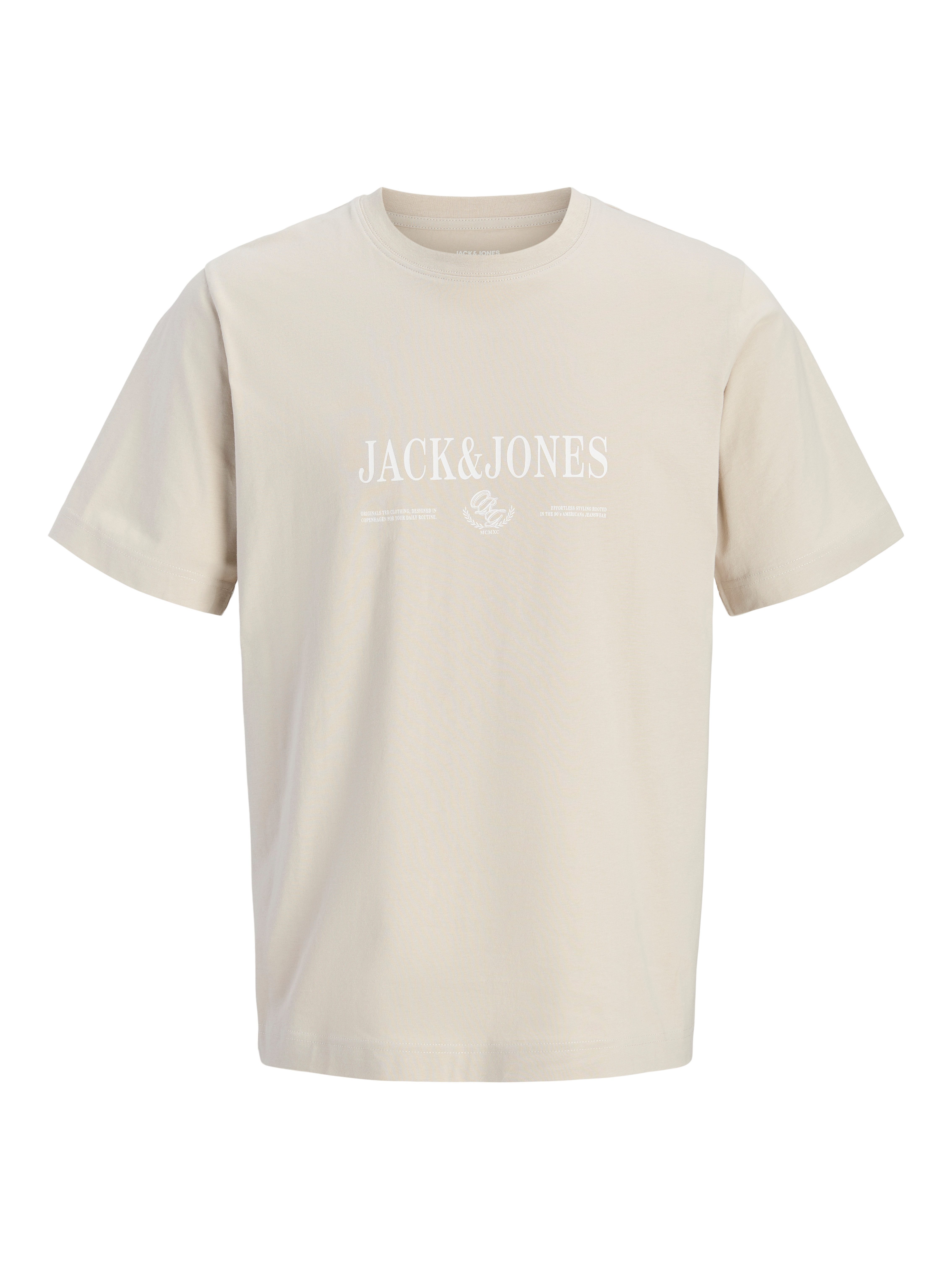 Jack & Jones T-Shirt JORFREDERIKSBERG BRANDING TEE SS CN FST Baumwolle, regular fit