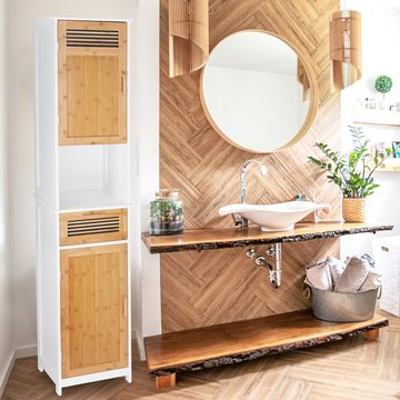 relaxdays Badregal Badschrank hoch