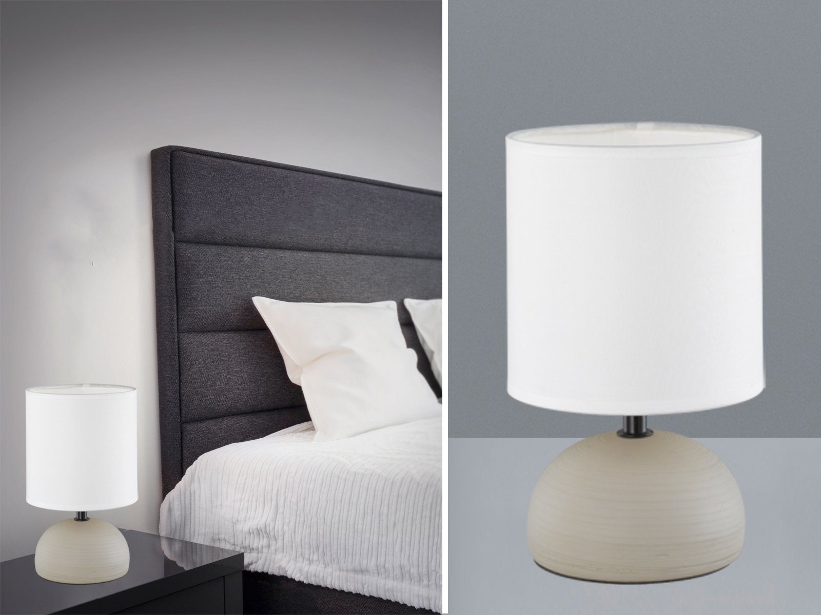 Reality Leuchten Nachttischlampe, Dimmfunktion, LED wechselbar, günstig online kaufen