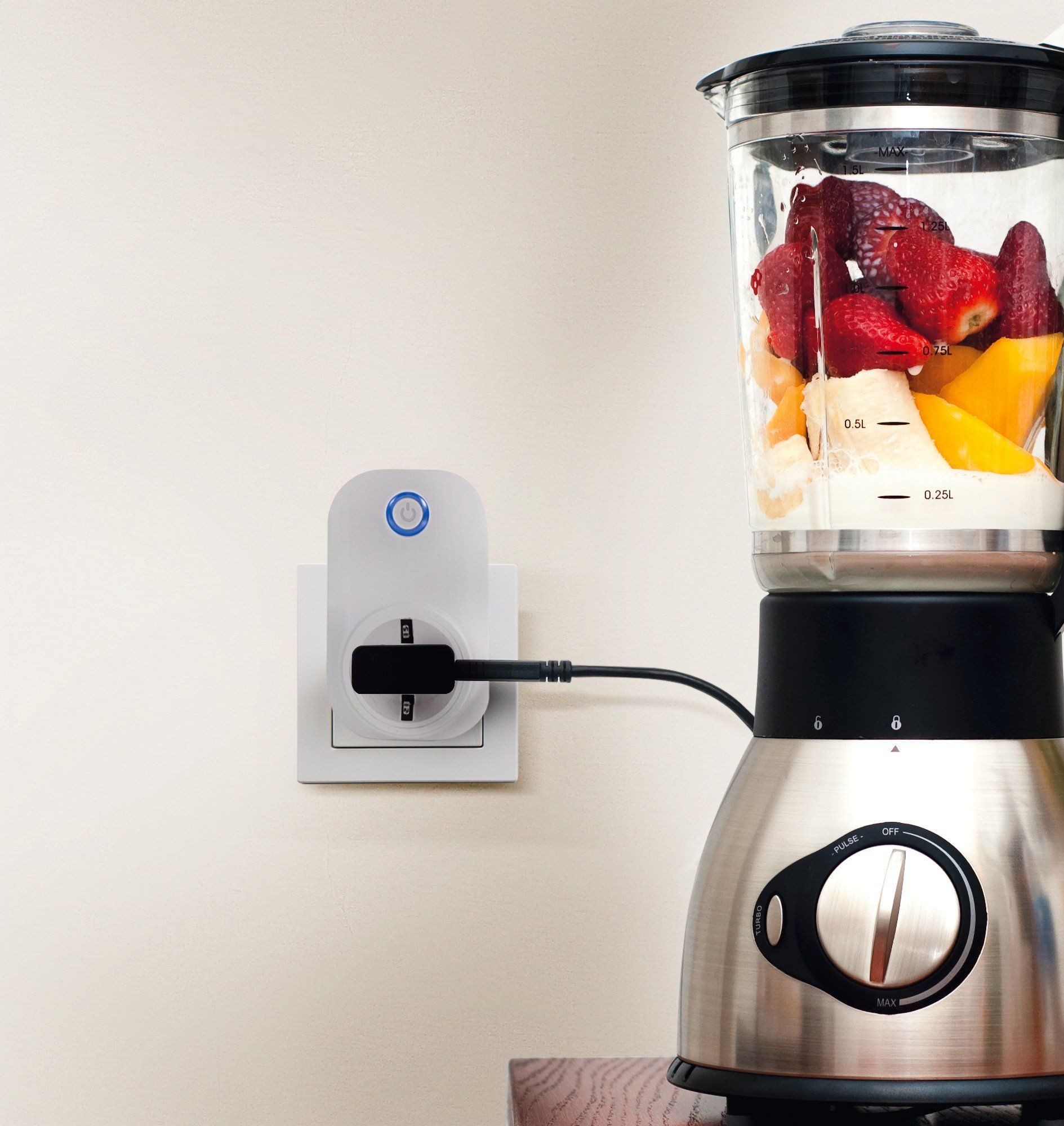 EGLO WLAN-Steckdose CONNECT-C PLUG Smart Home Steckdose, max. 2300 W, Einzelgerät Smart Plug, 1x Smart Plug für App-Steuerung und Strommessung im Innenbereich, Smart-Stecker mit Strommessung, App-Steuerung und Timerfunktion