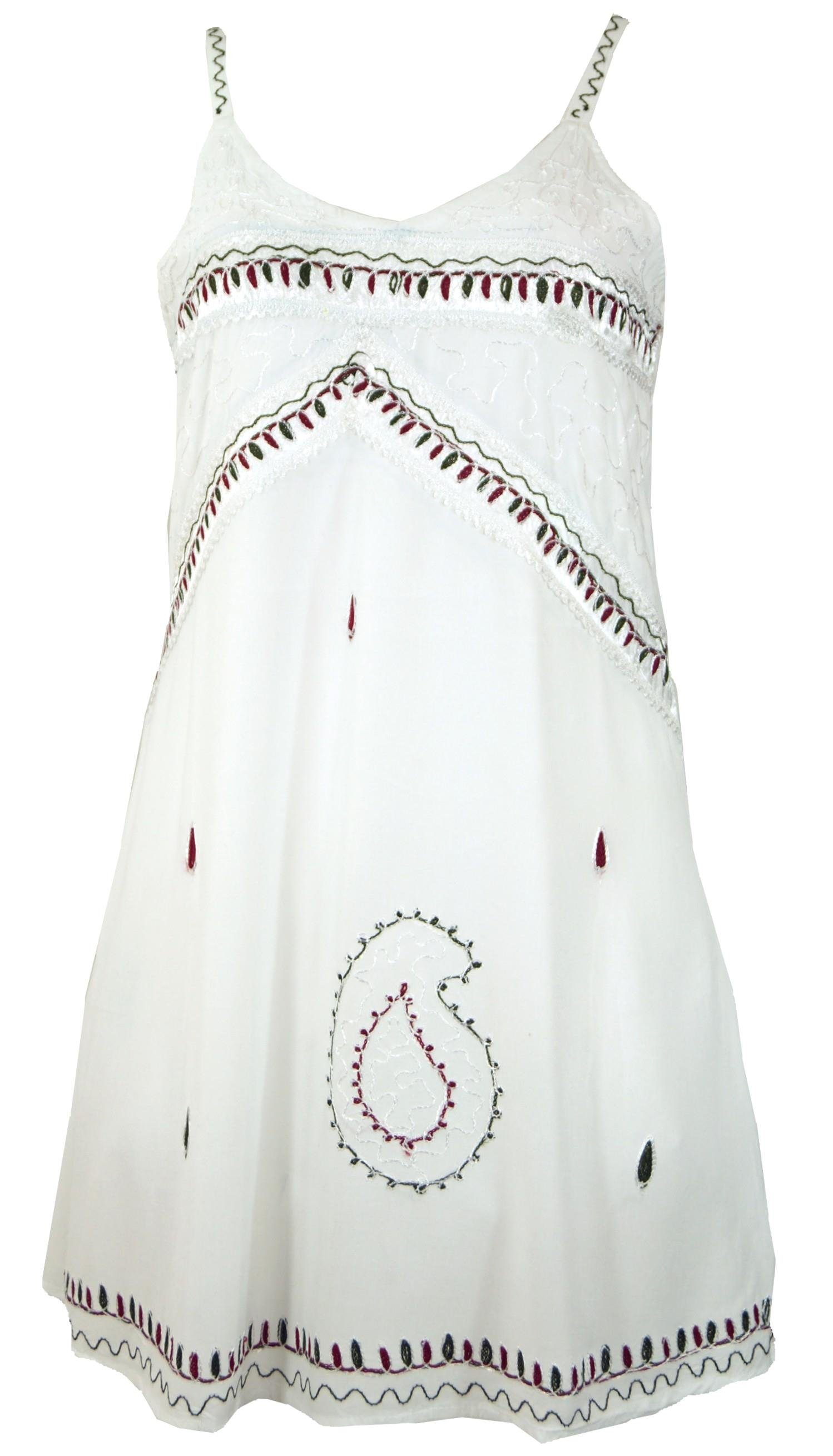 Guru-Shop Midikleid Besticktes indisches Kleid, Boho günstig online kaufen