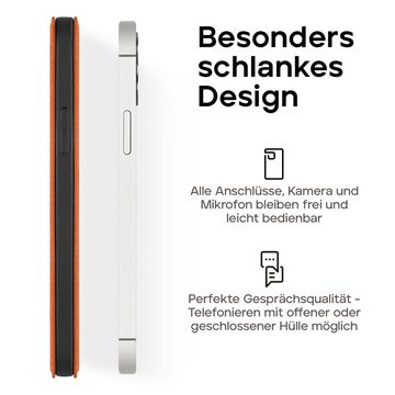 wiiuka Handyhülle suiit Hülle für iPhone 12 Pro Max, Klapphülle Handgefertigt - Deutsches Leder, Premium Case