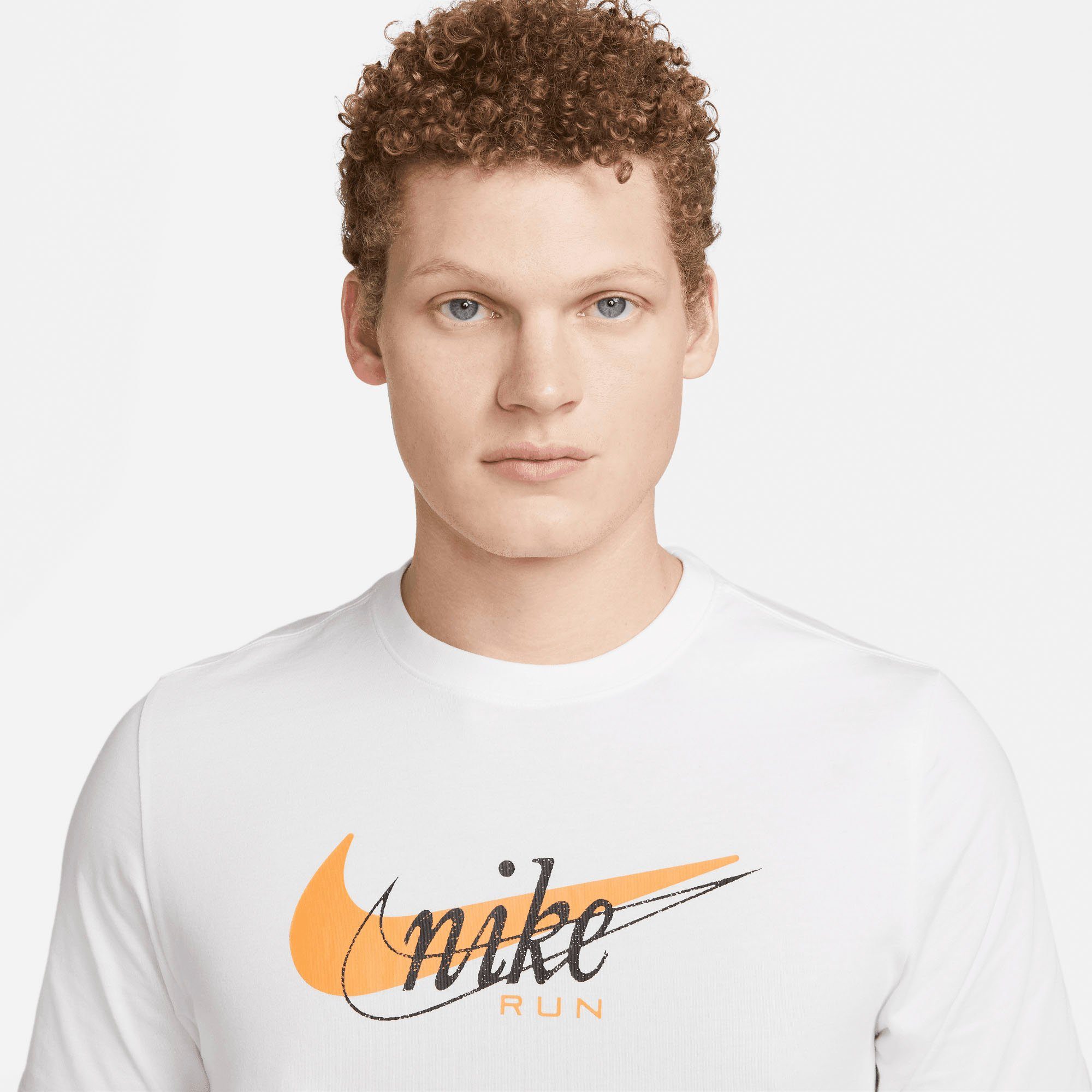 Laufshirt Running Men's Nike Dri-FIT weiß T-Shirt