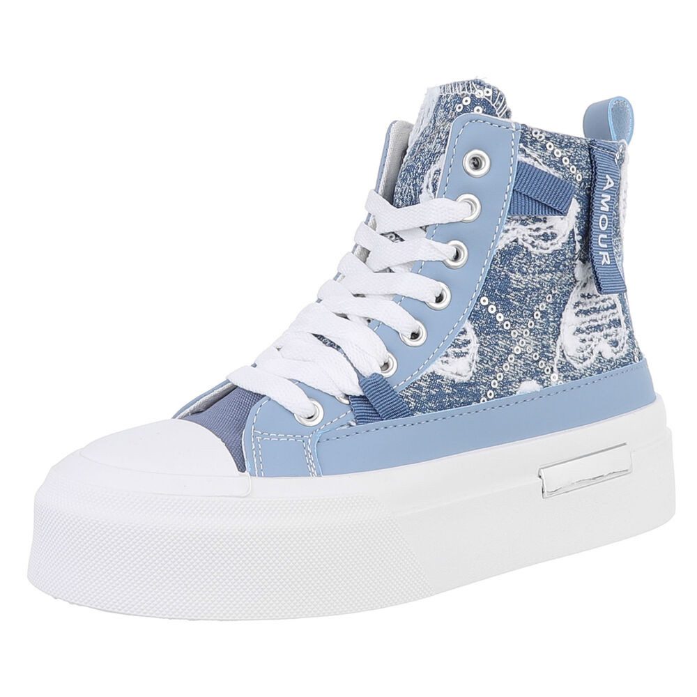Ital-Design Damen High-Top Freizeit Sneakerboots (88460305) Keilabsatz/Wedg günstig online kaufen