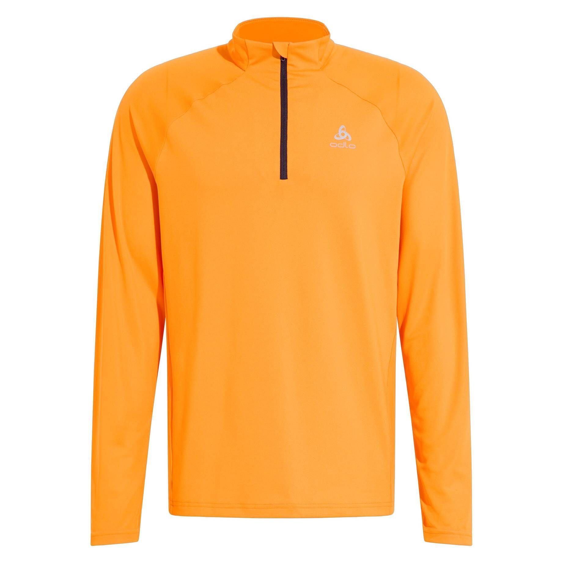 Odlo Laufshirt Herren Laufshirt CERAMIWARM MID LAYER (1-tlg) Orange5014 | Sportshirts