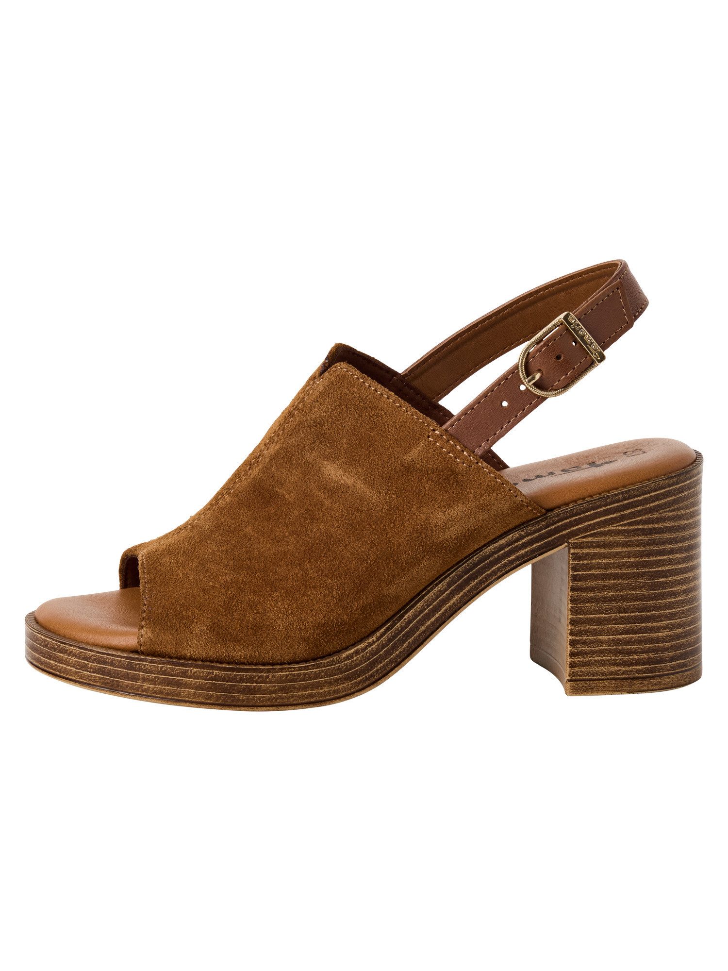 Tamaris TOUCH-IT aus Leder Blockabsatz 1-28304-44 Sandalette TOUCH-IT