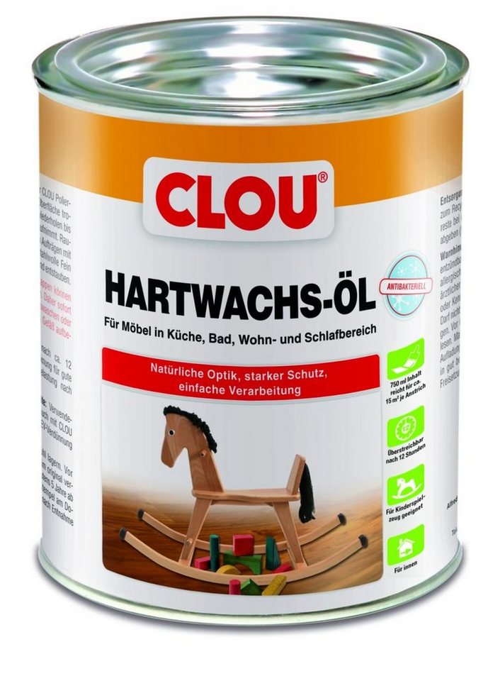 Thumbnail - CLOU Hartholzöl Clou Hartwachs Öl antibakteriell 750 ml