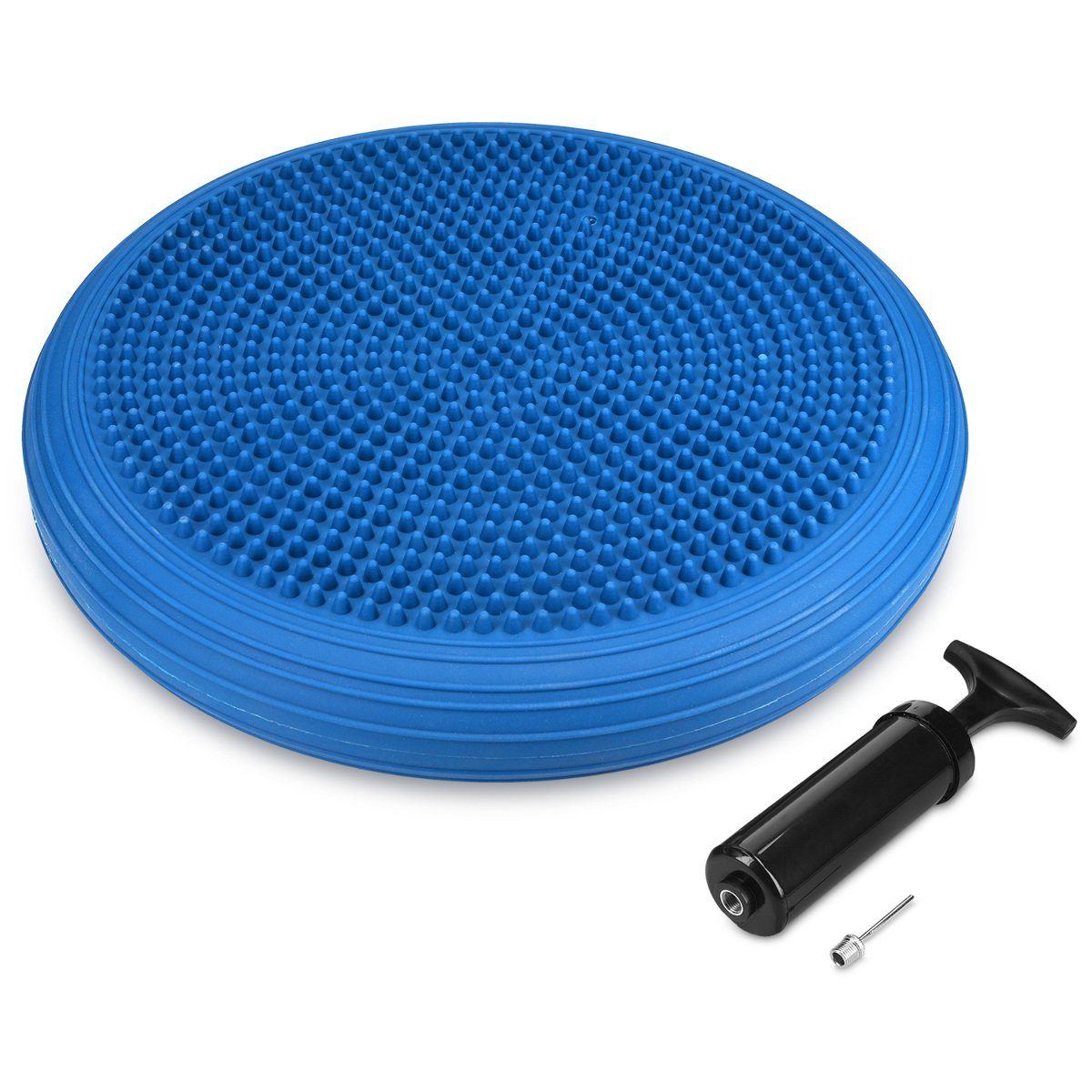 Balanceboard Ballsitzkissen mit Noppen und Glatt - inkl. Luftpumpe