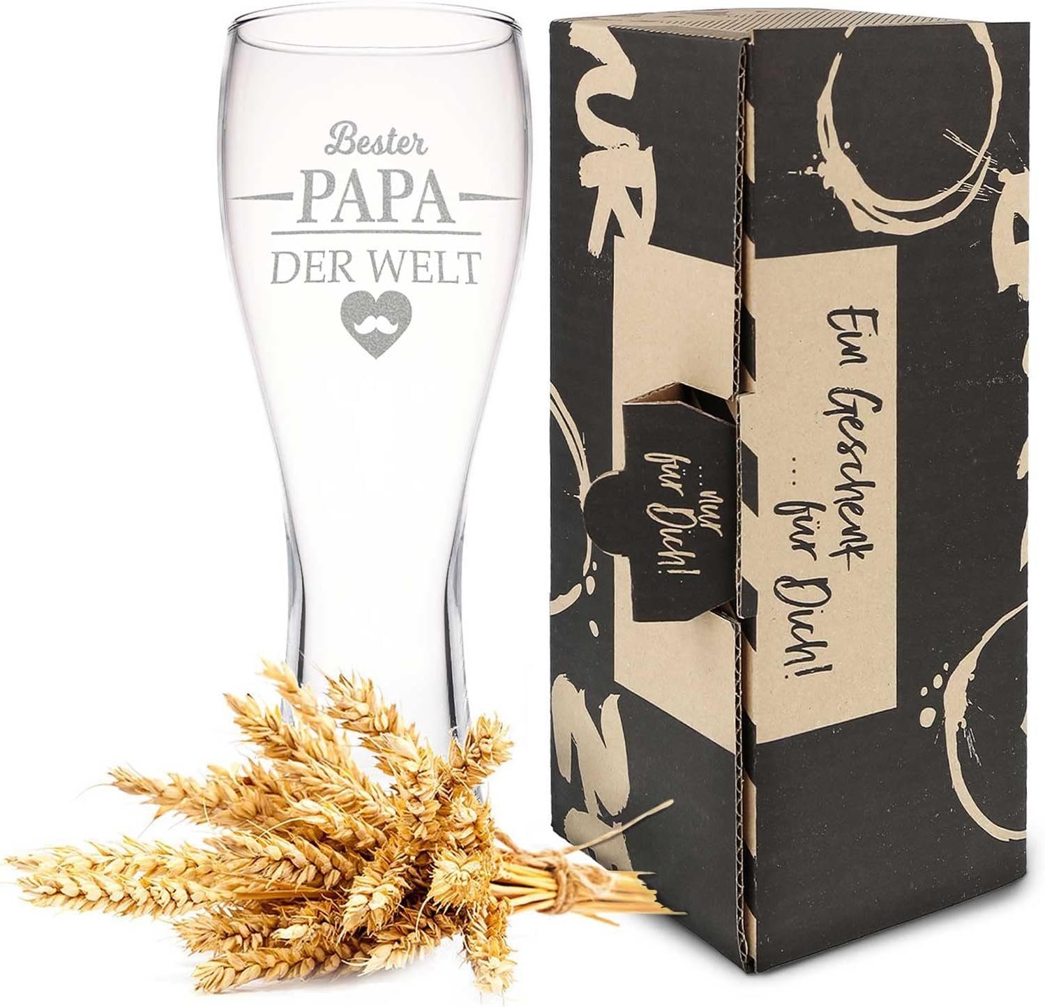 Bierglas Leonardo Weizenglas mit Gravur - Bester Papa der Welt