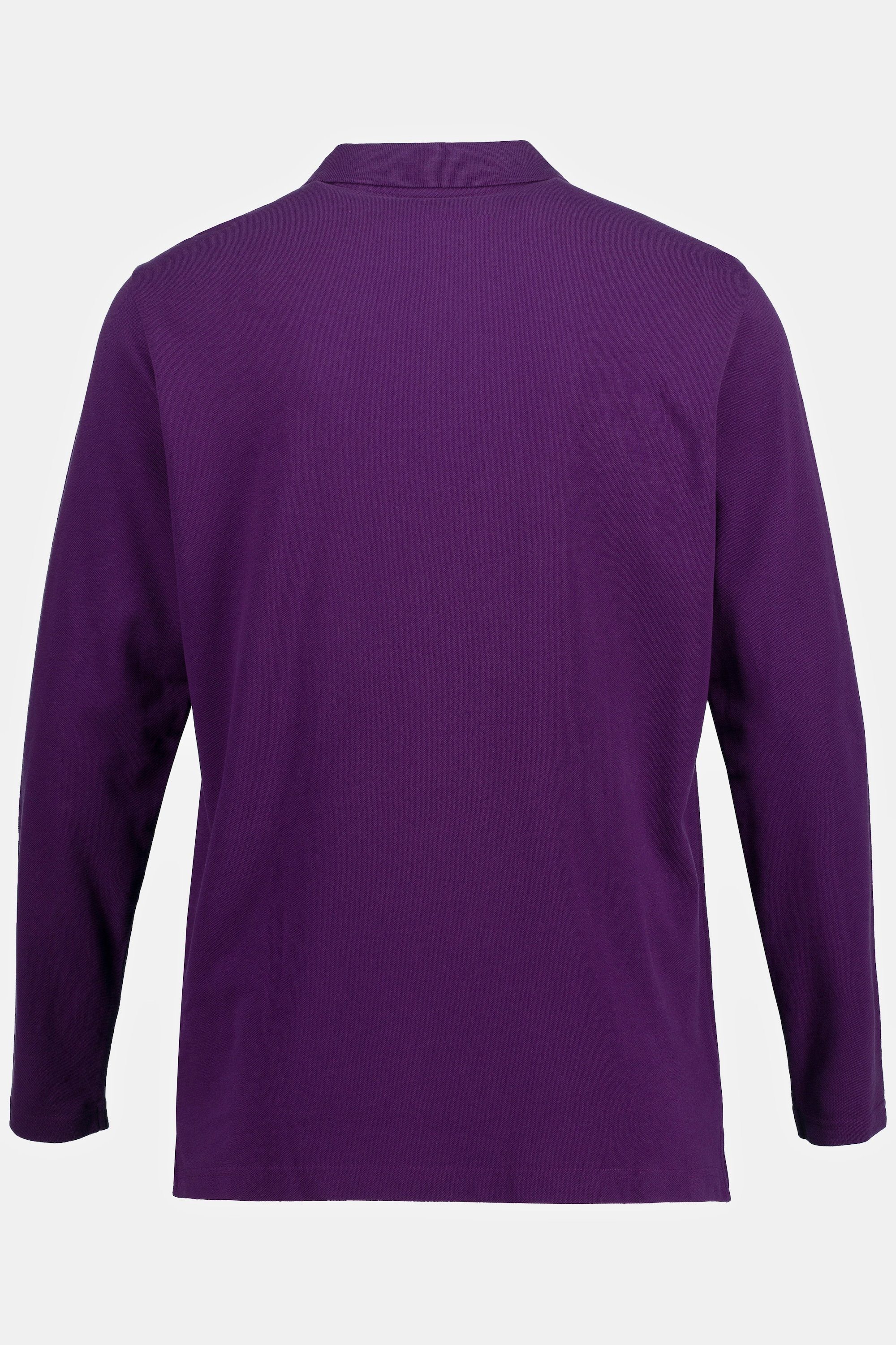 JP1880 Poloshirt Poloshirt Langarm XL Piqué violett bis 8 tiefes Basic